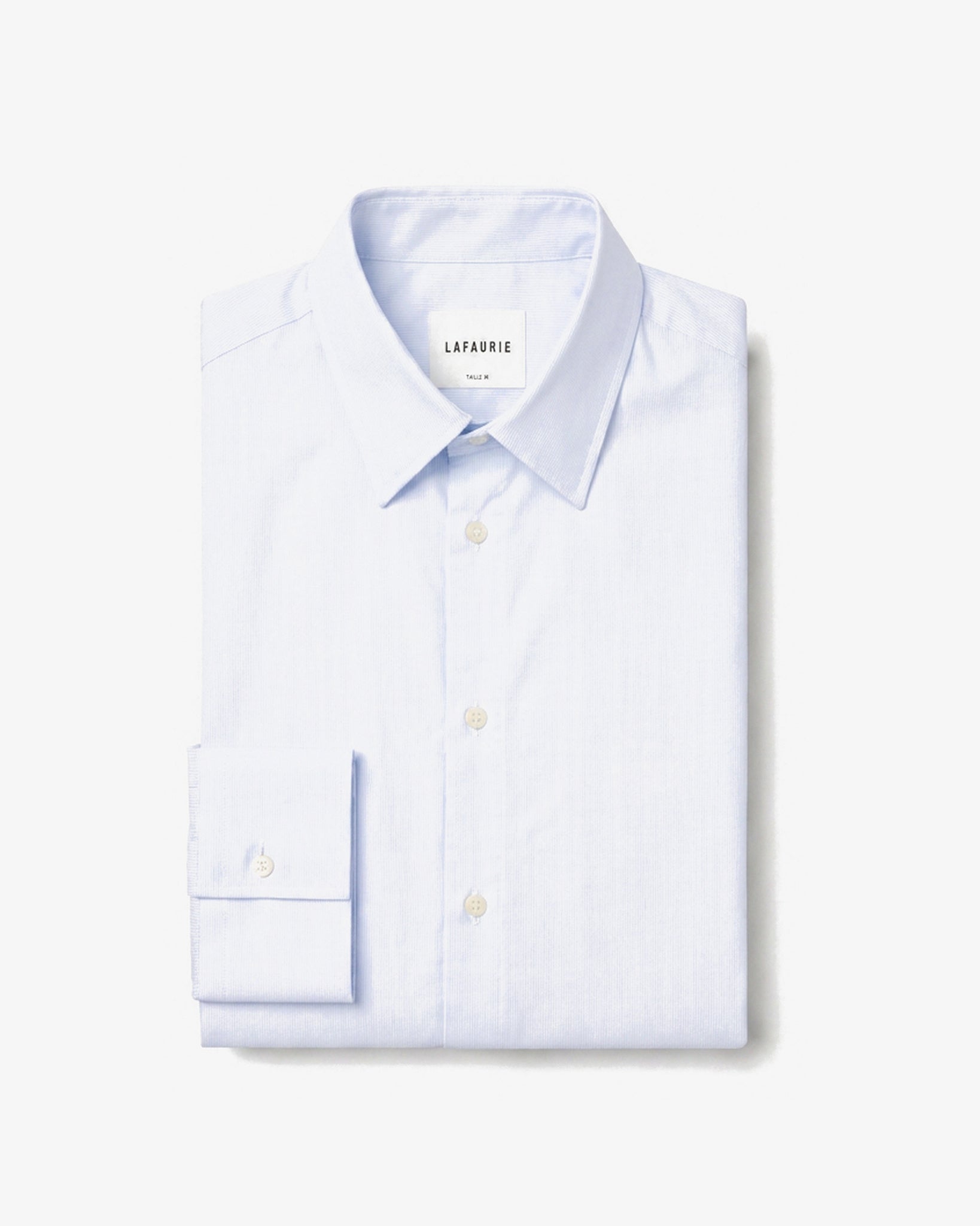 LAFAURIE HARVARD Chemise Homme Blanc Ciel Rayures Droite