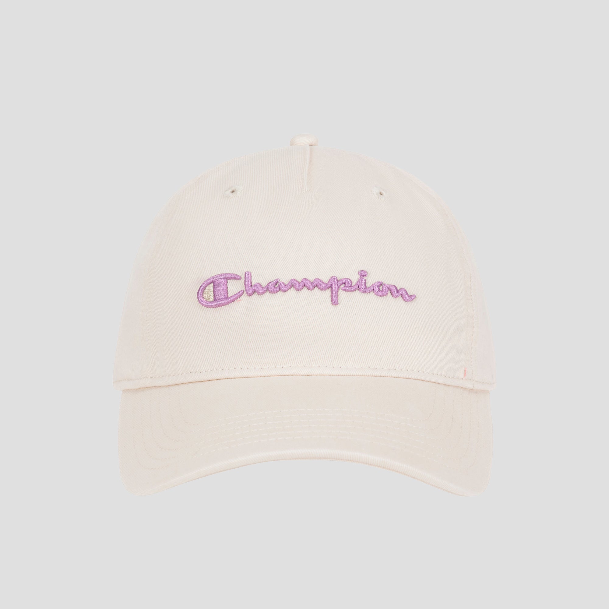 Champion Script Embroidery Adjustable Cap casquette rose ivoire