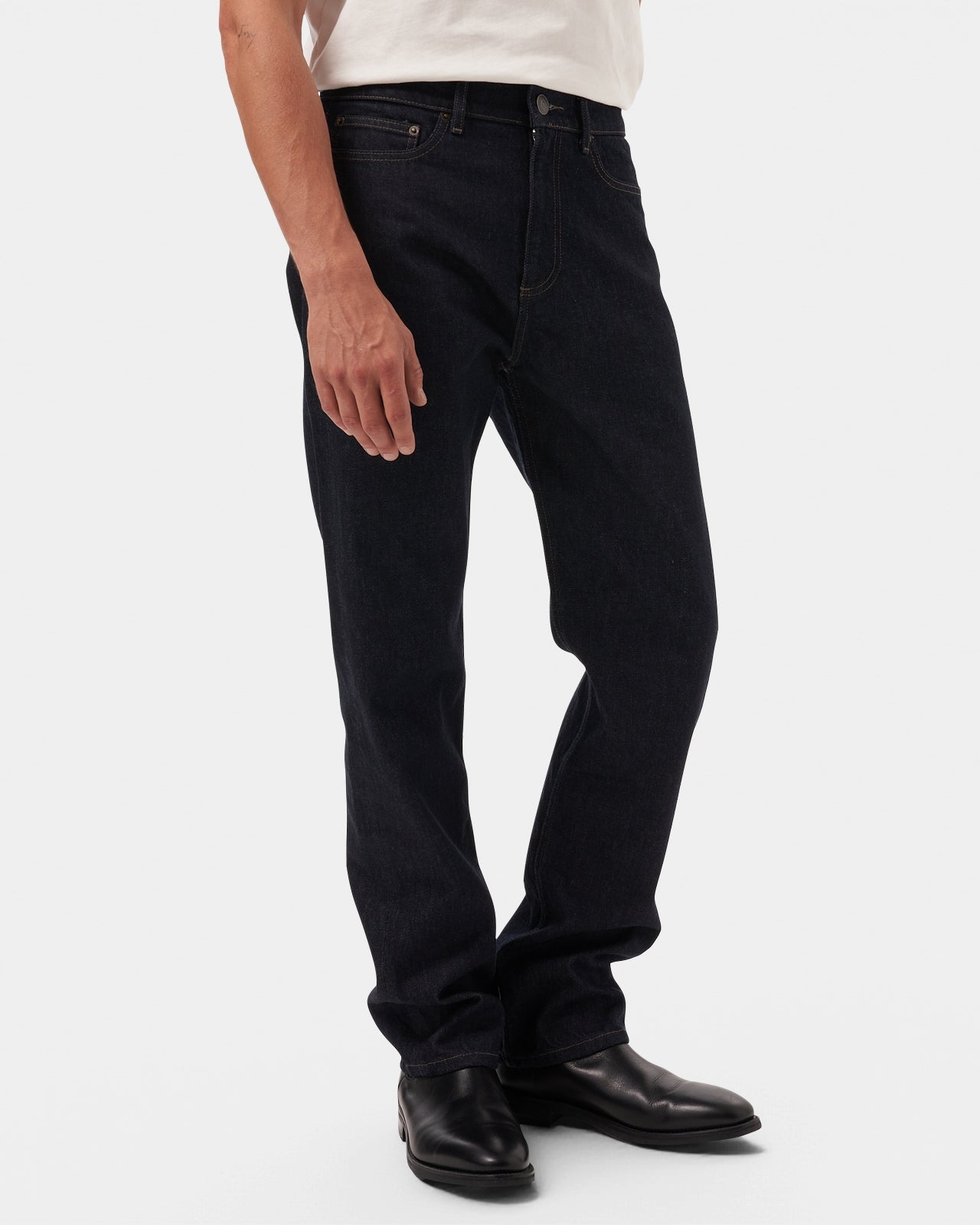 LAFAURIE BRADY jean droit denim rincé 100% coton