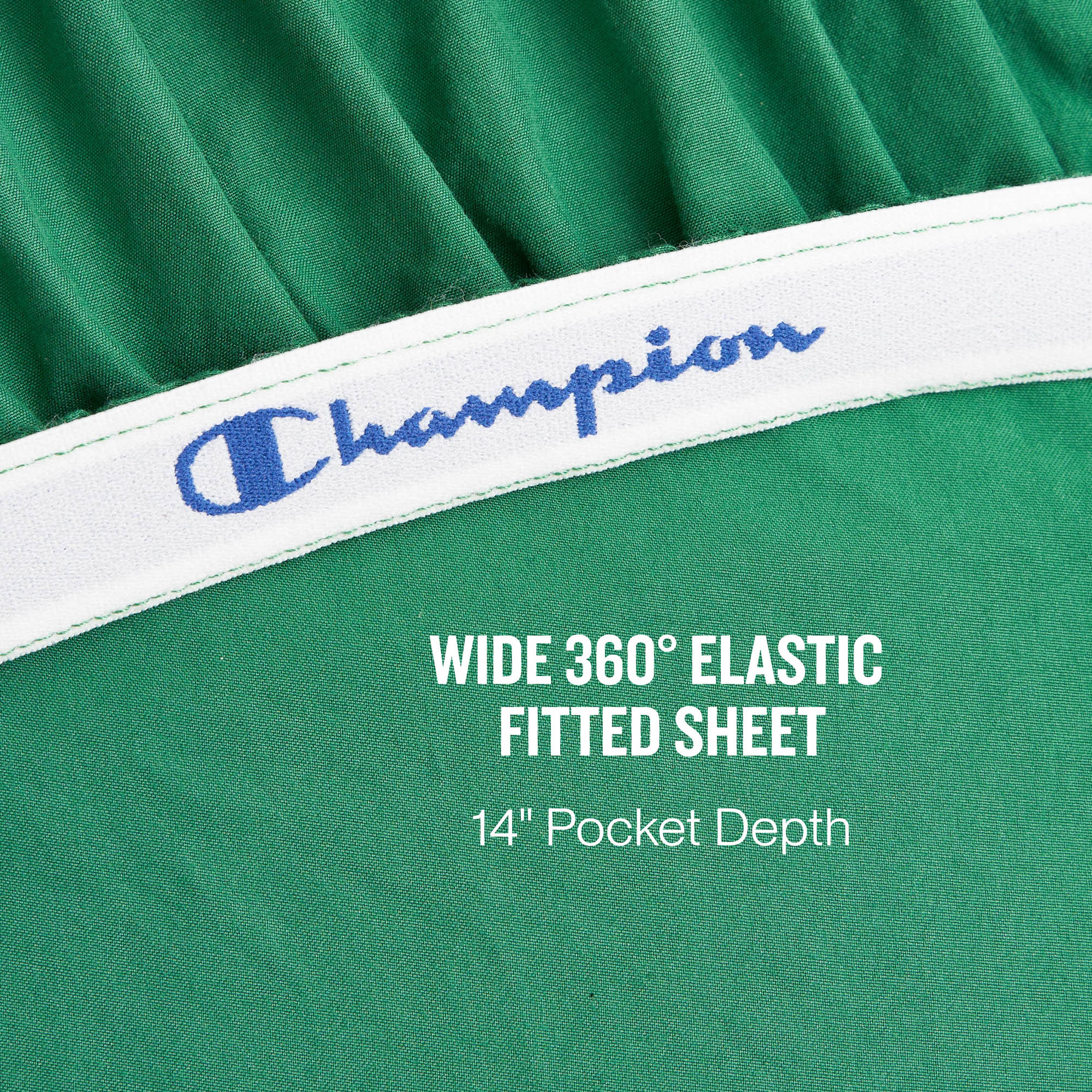 Champion Peak Comfort parure de draps verte Queen microfibre