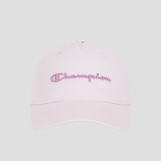 Champion Script Embroidery Adjustable Cap casquette rose coton
