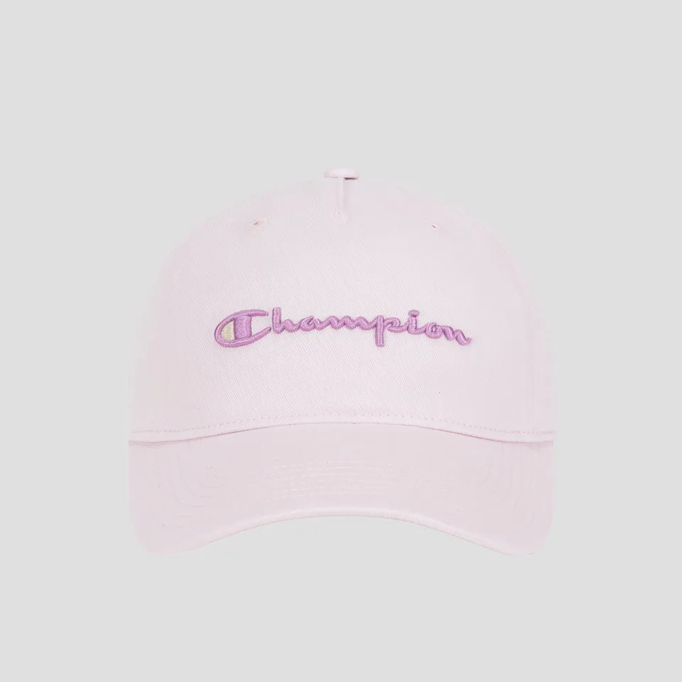 Champion Script Embroidery Adjustable Cap casquette rose coton