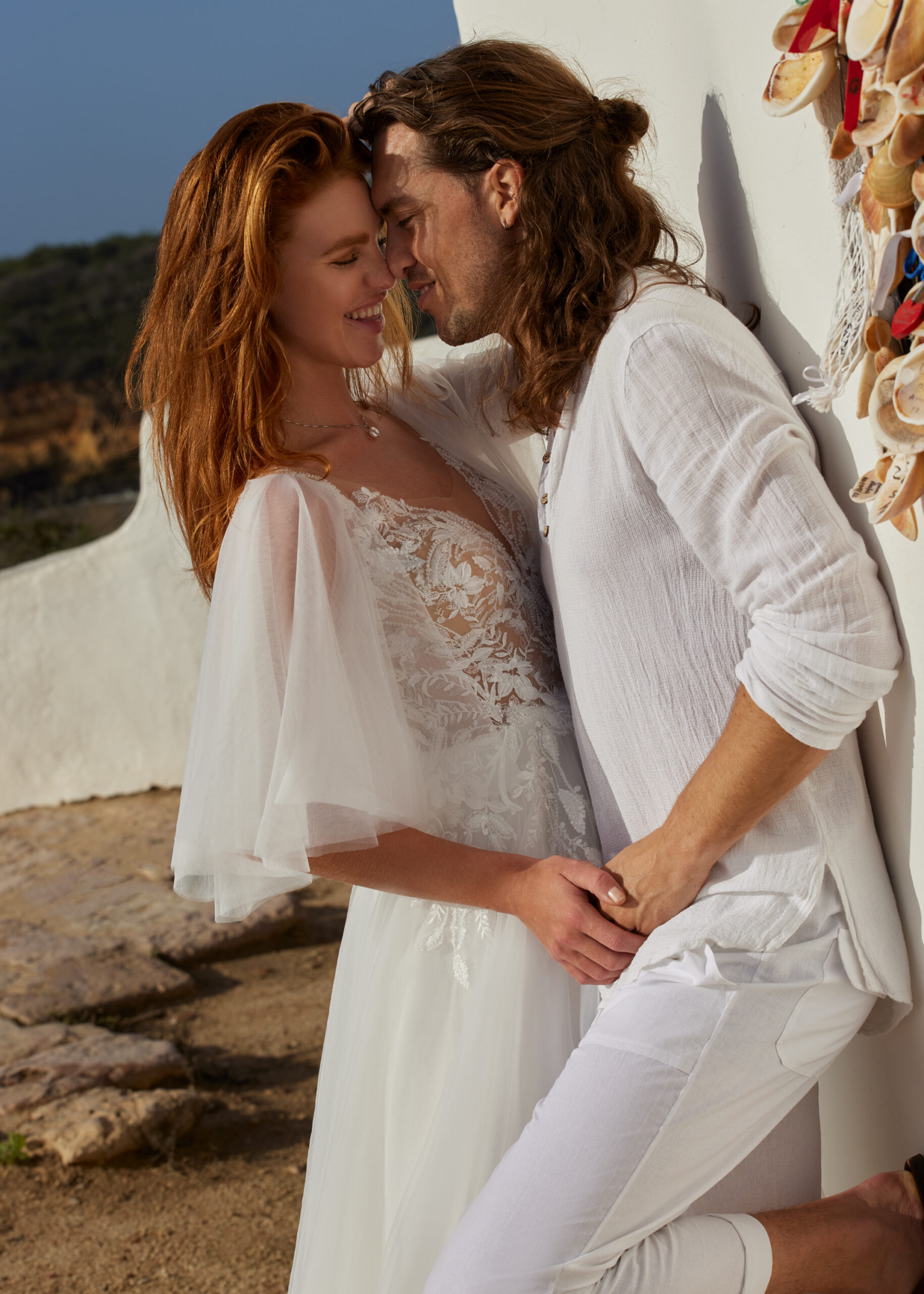 Hervé Paris Cherish Love Coral robe de mariée dentelle