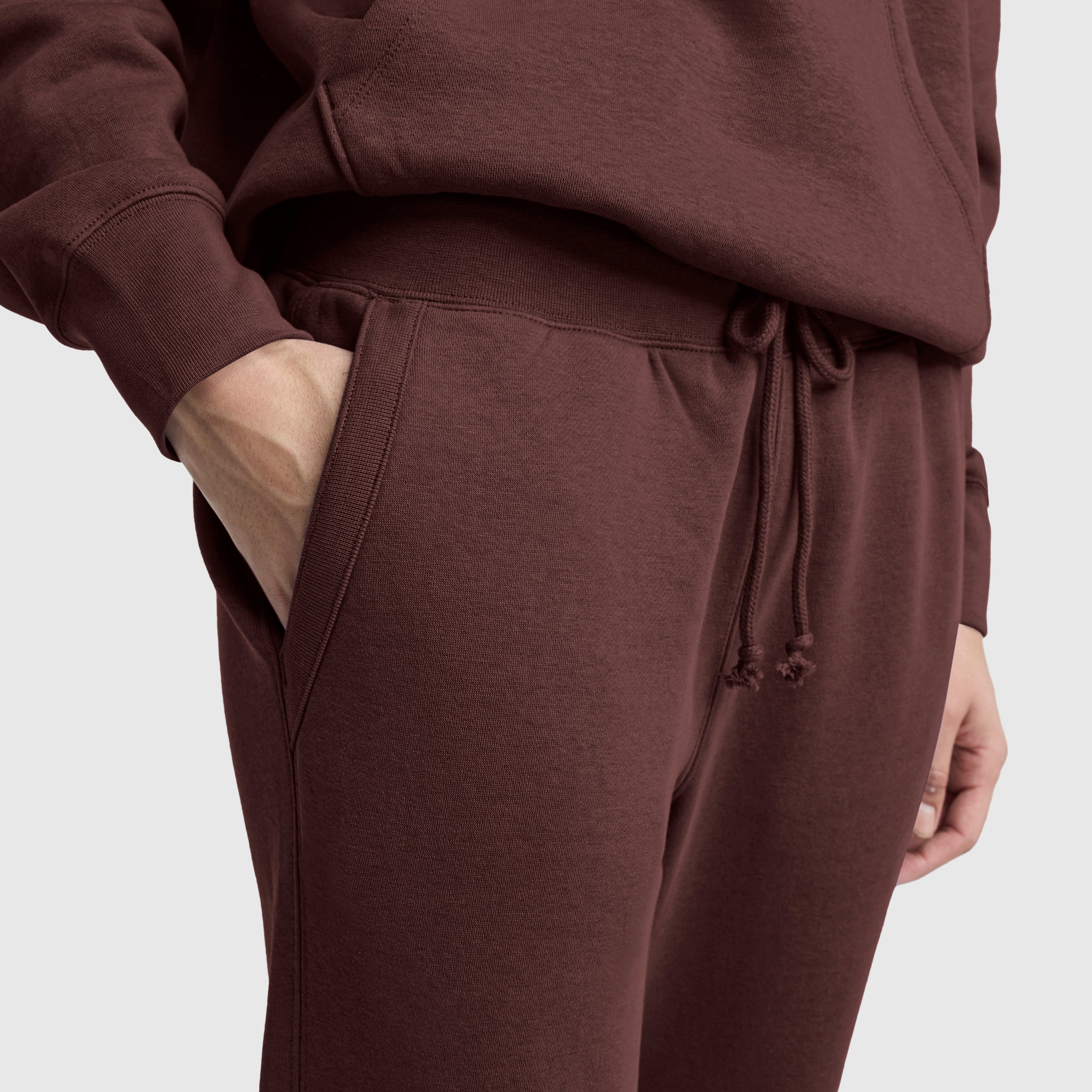 Champion Powerblend jogging droit marron molleton homme