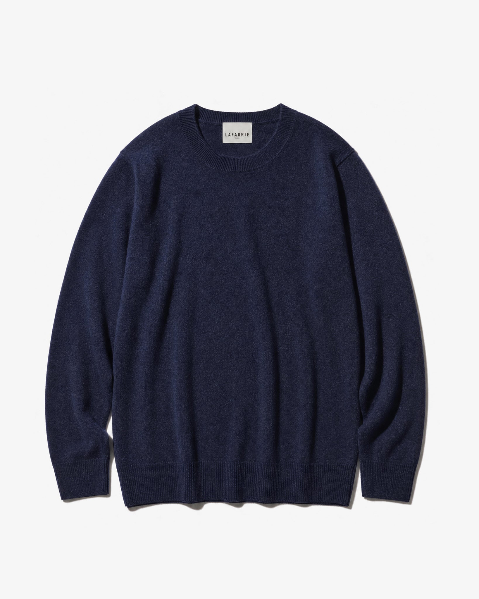 LAFAURIE Pulls GUSTAVO pull bleu orage col rond laine