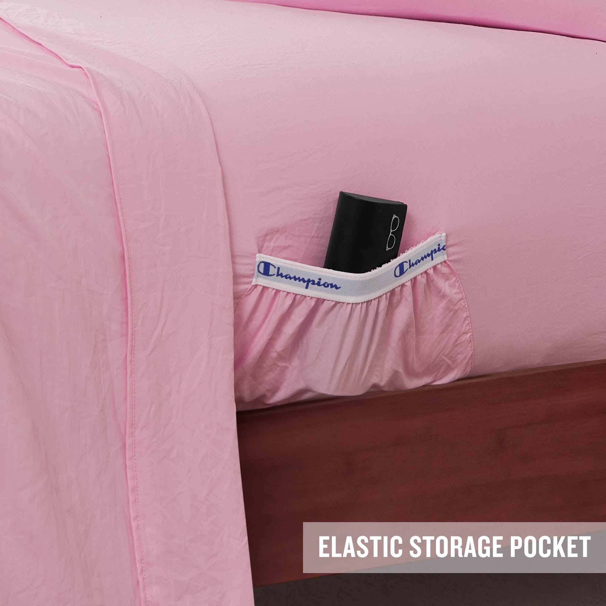 Champion Peak Comfort Parure de draps rose Queen