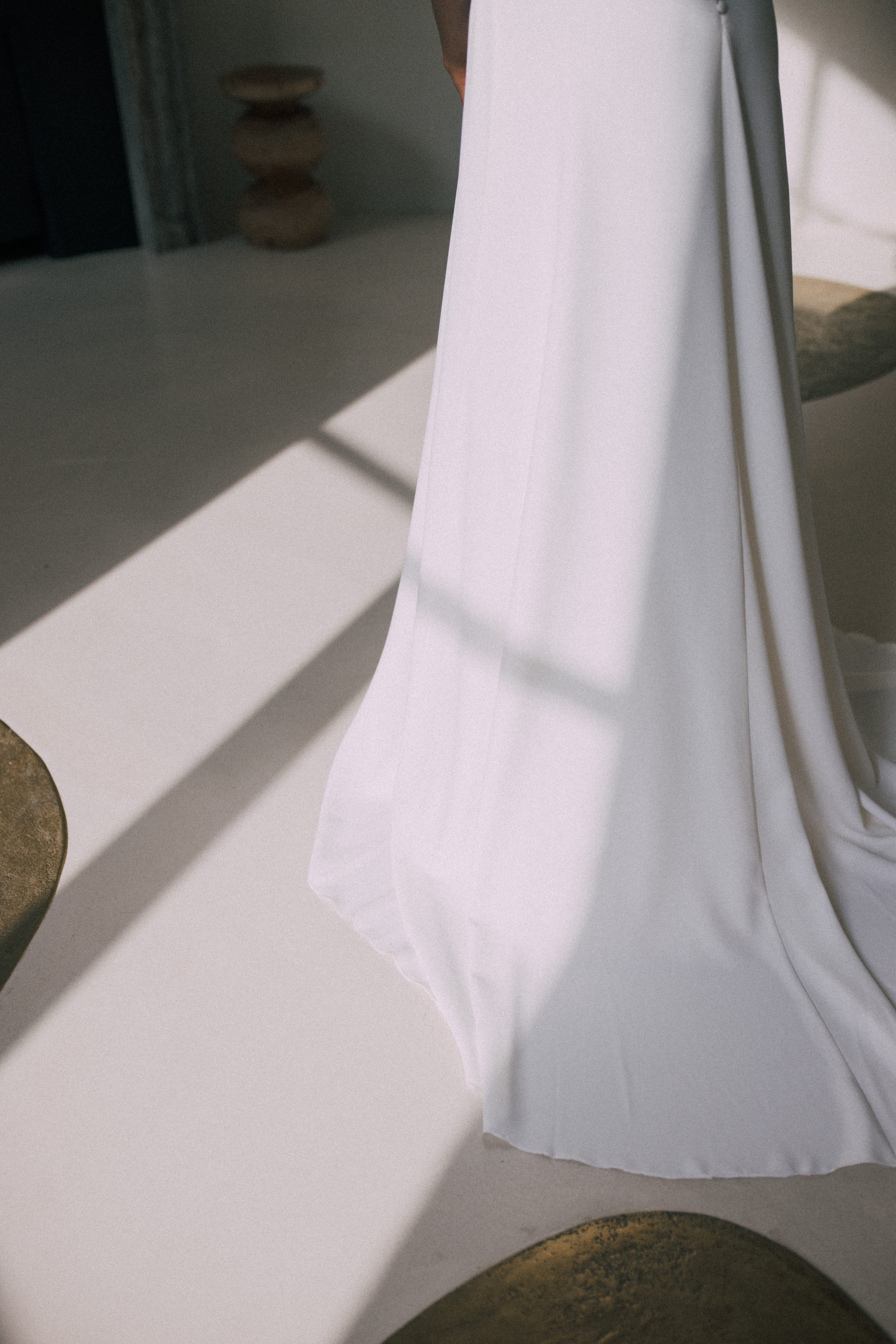 Maison Floret Sur-mesure Cooper robe nœud crêpe