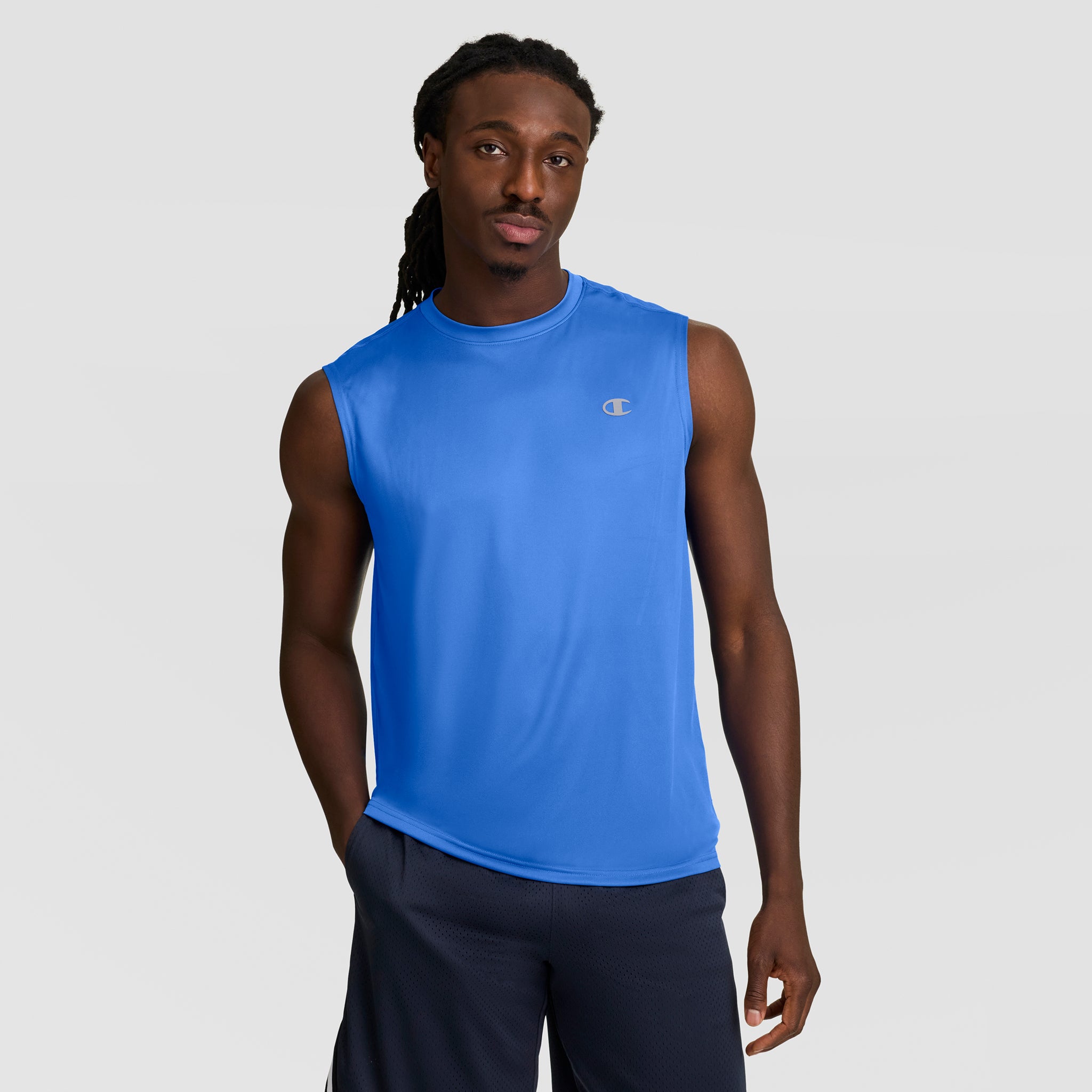Champion Sport Muscle Tank débardeur homme bleu respirant