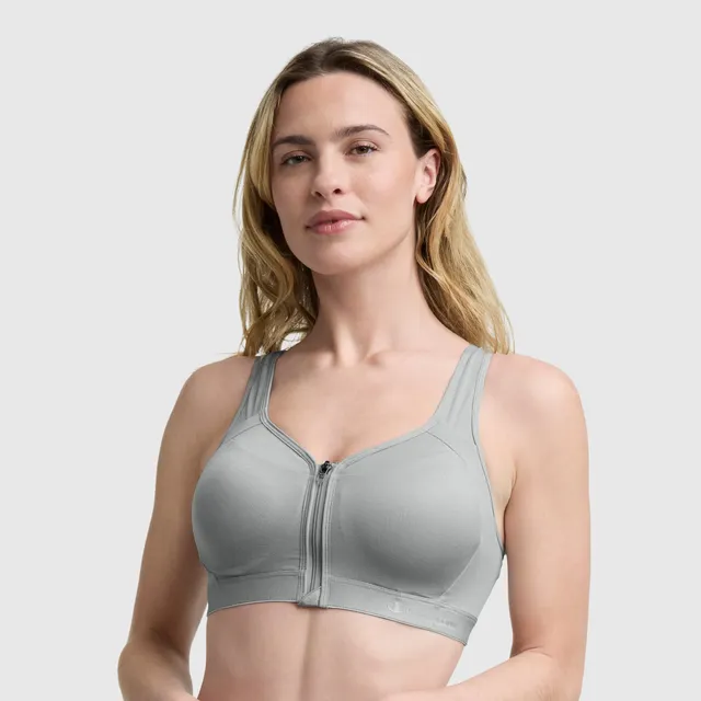Champion Motion Control Zip Brassière Sport Oxford Grey Maintien Fort