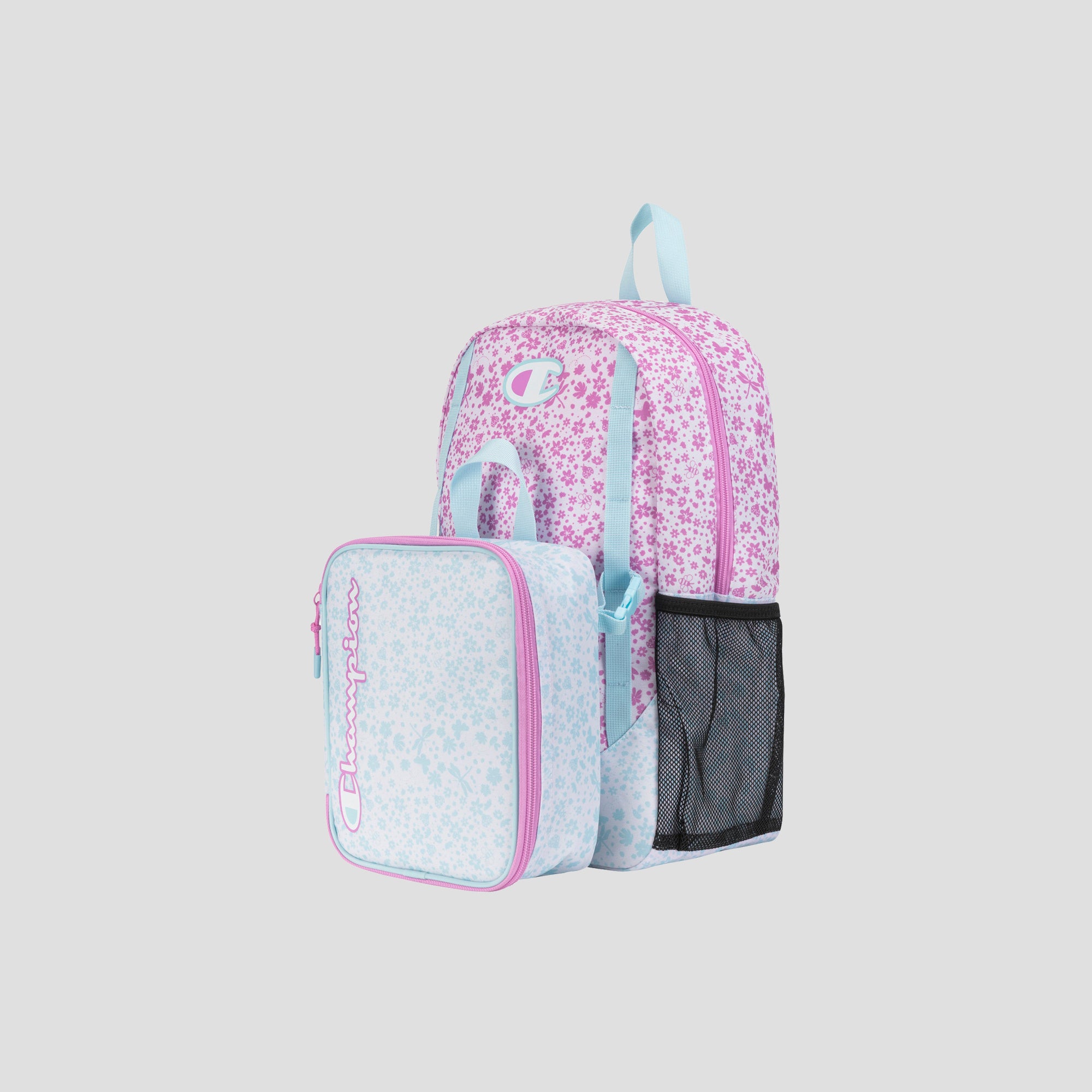 Champion Mode sac à dos enfant rose bleu + lunch box polyester