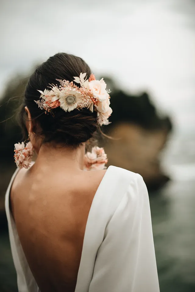 Le Jour de Notre Oui AMAYA double peigne mariée accessoire cheveux