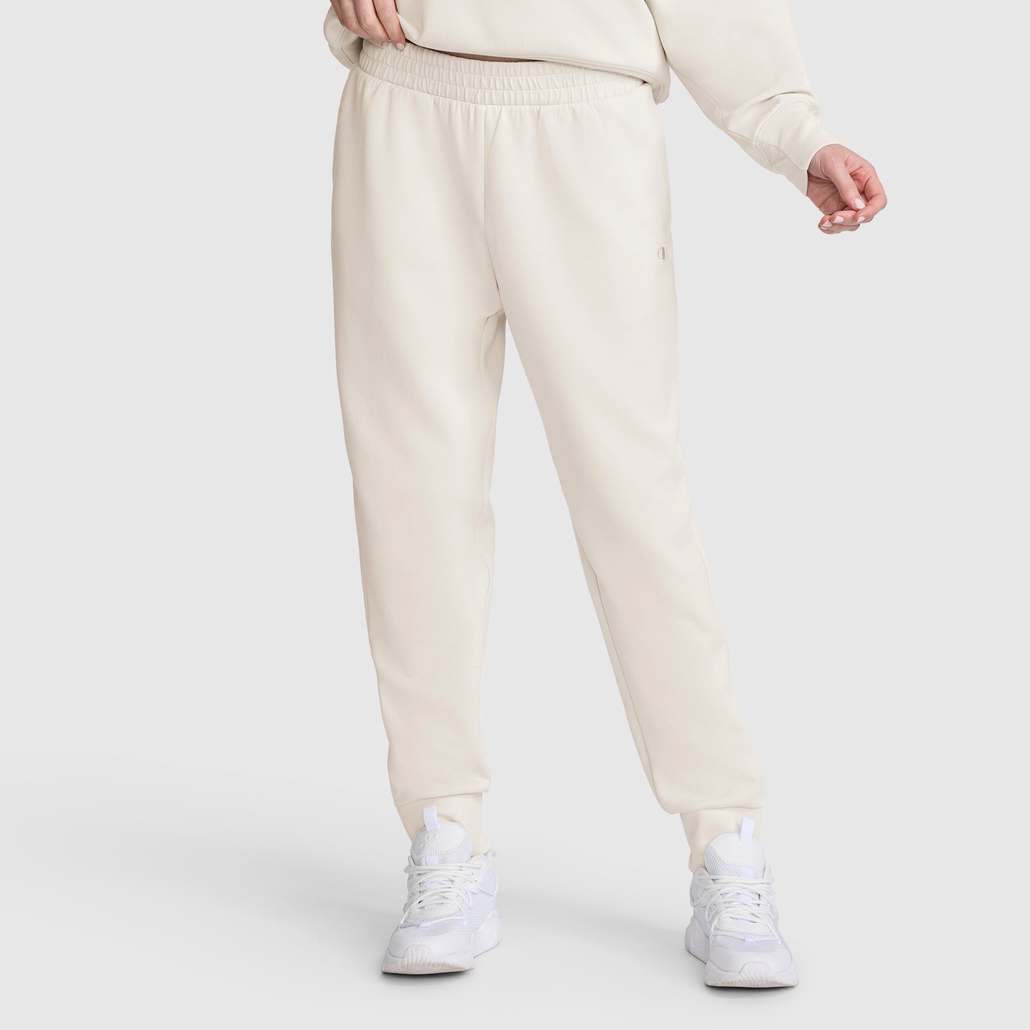Champion Jogger tapered zips femme coton écru S