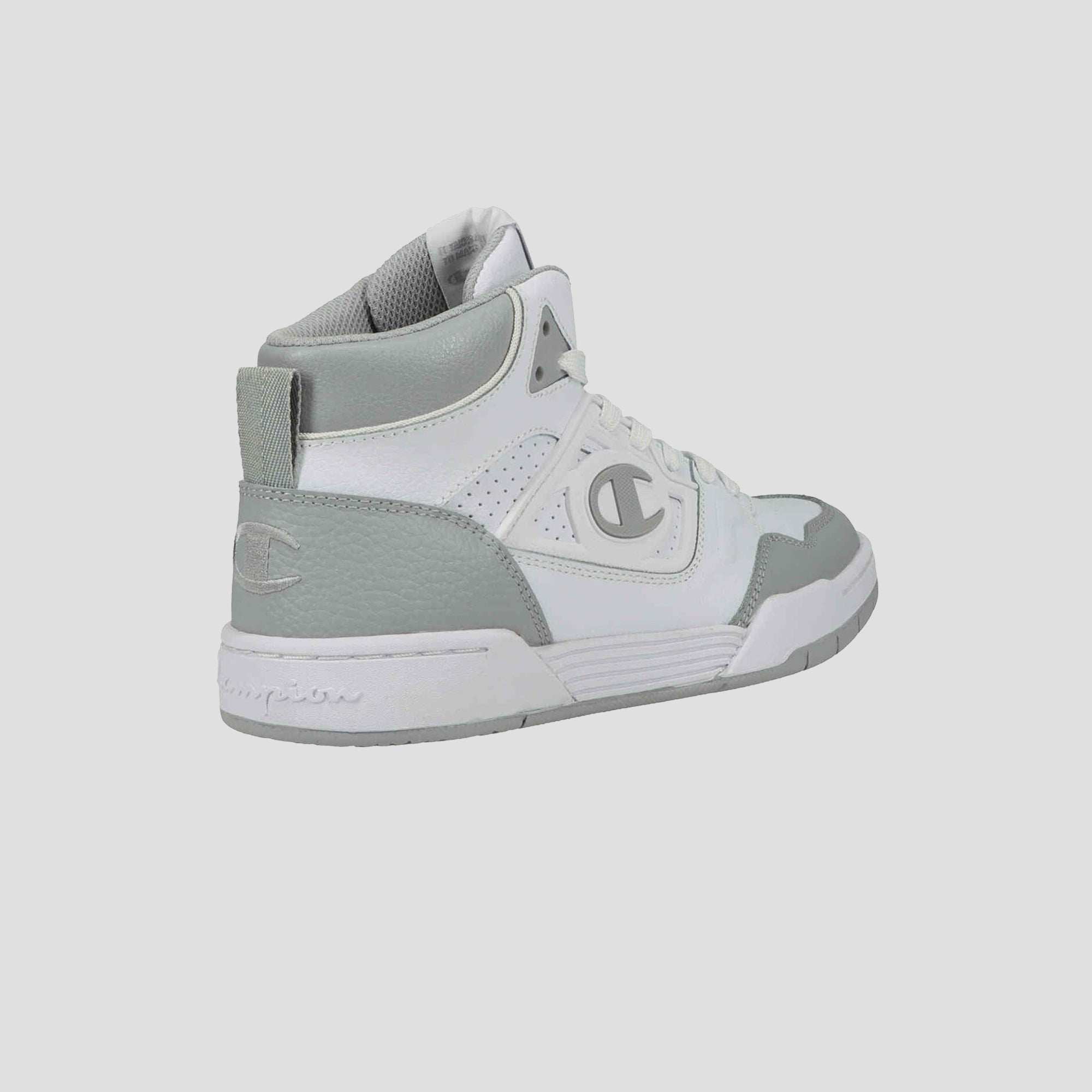 Champion Men's 5-on-5 High baskets blanc gris montantes