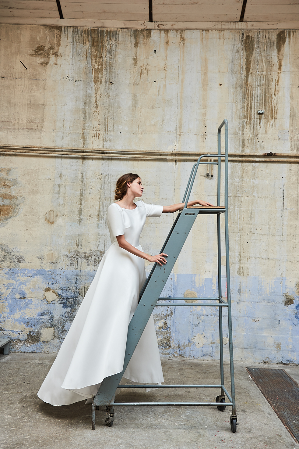 Maison Floret Sur-mesure Connor robe de mariée mikado de soie