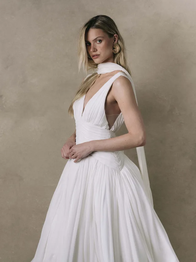 Rime Arodaky Bridal Daphné robe de mariée soie V
