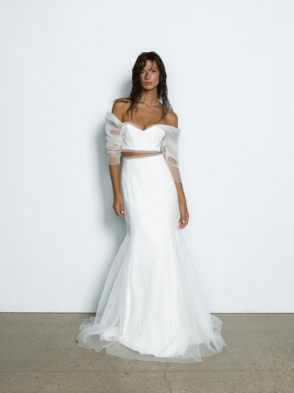 Rime Arodaky Bridal Electric Potion ensemble organza sirène
