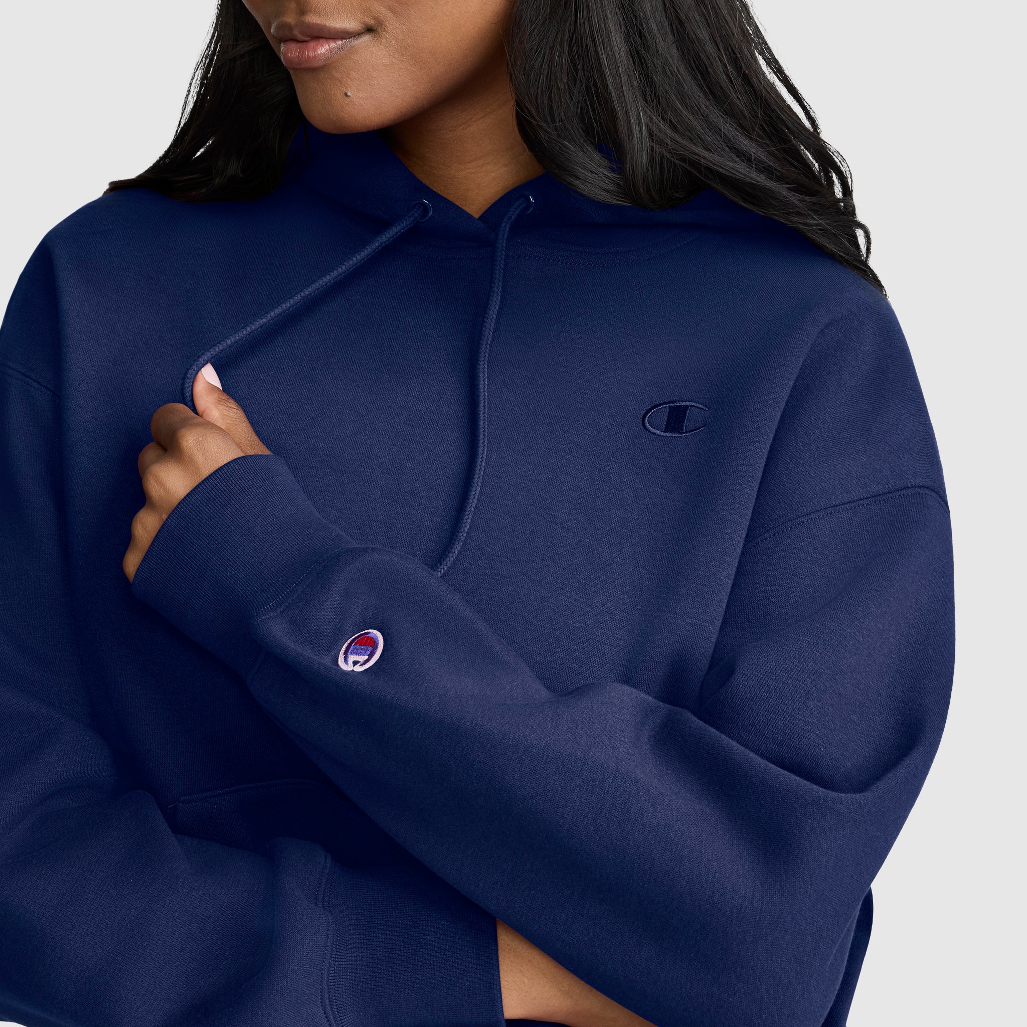 Champion Powerblend Small C Freshman hoodie bleu depths