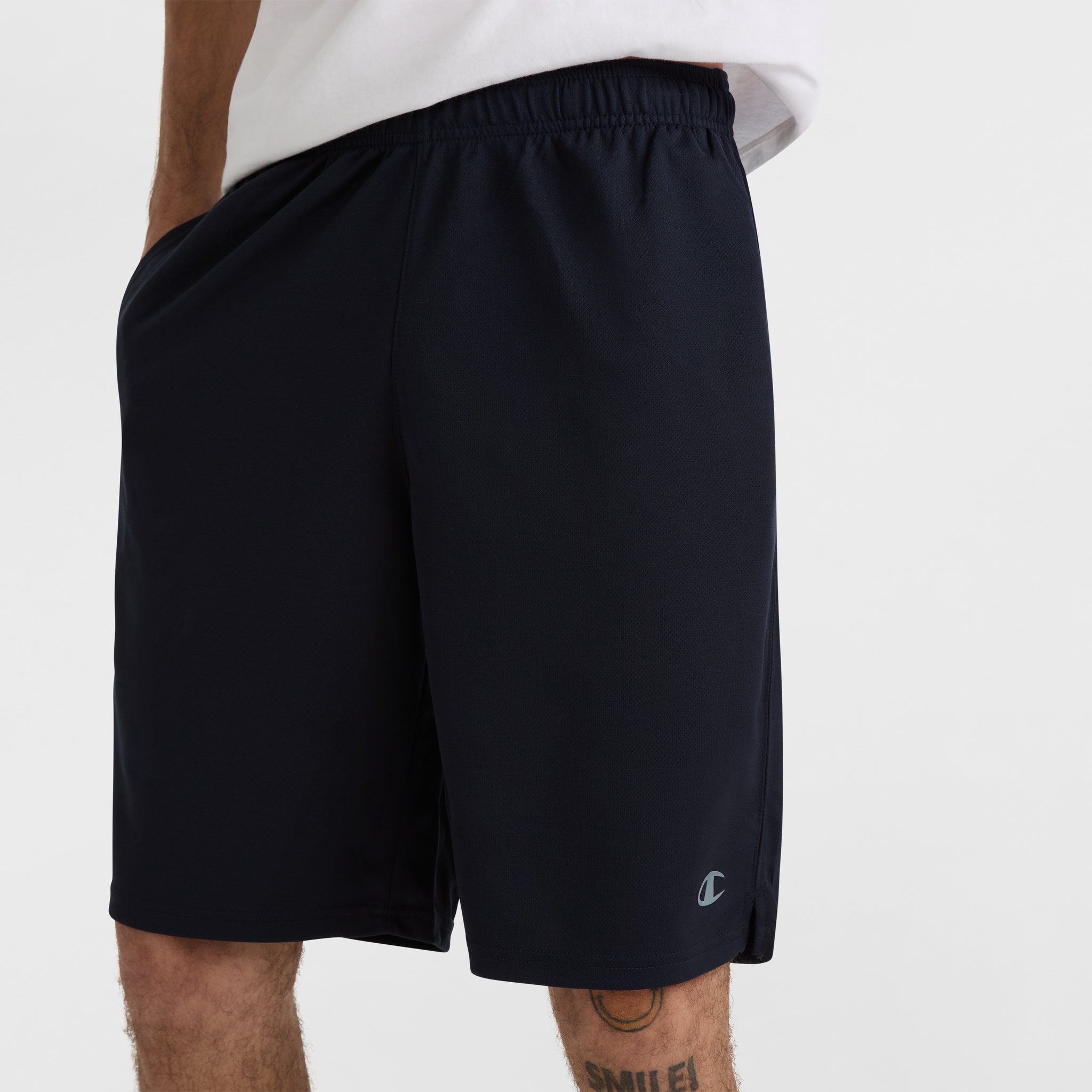 Champion Shorts short sport homme navy 10 pouces poches