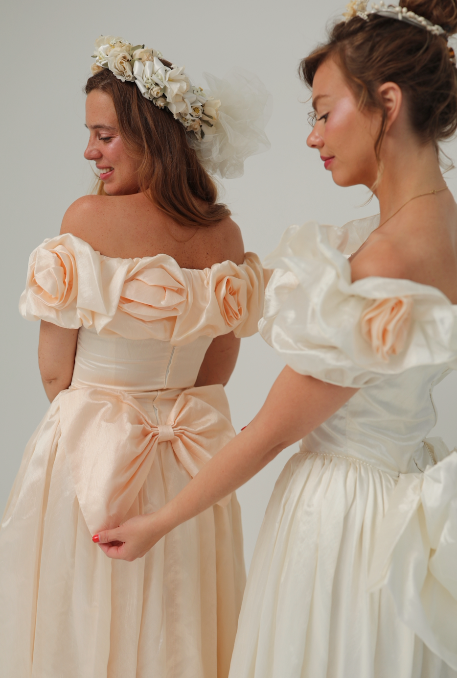 Solène Gisèle La mariée Robe Rosalie robe saumon 34 soie