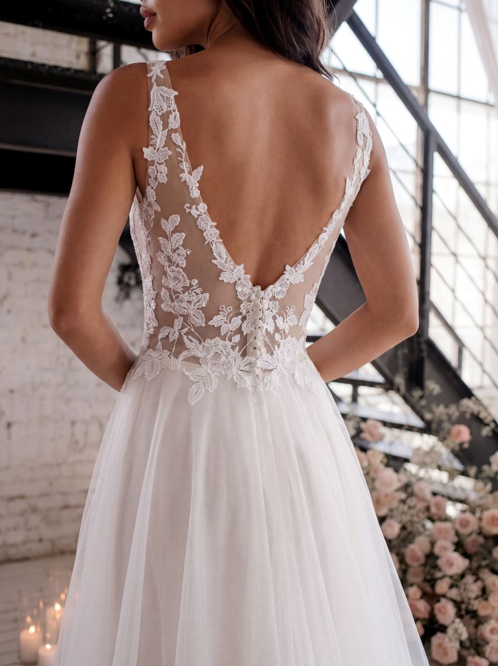 Hervé Paris Promise Petra robe de mariée longue