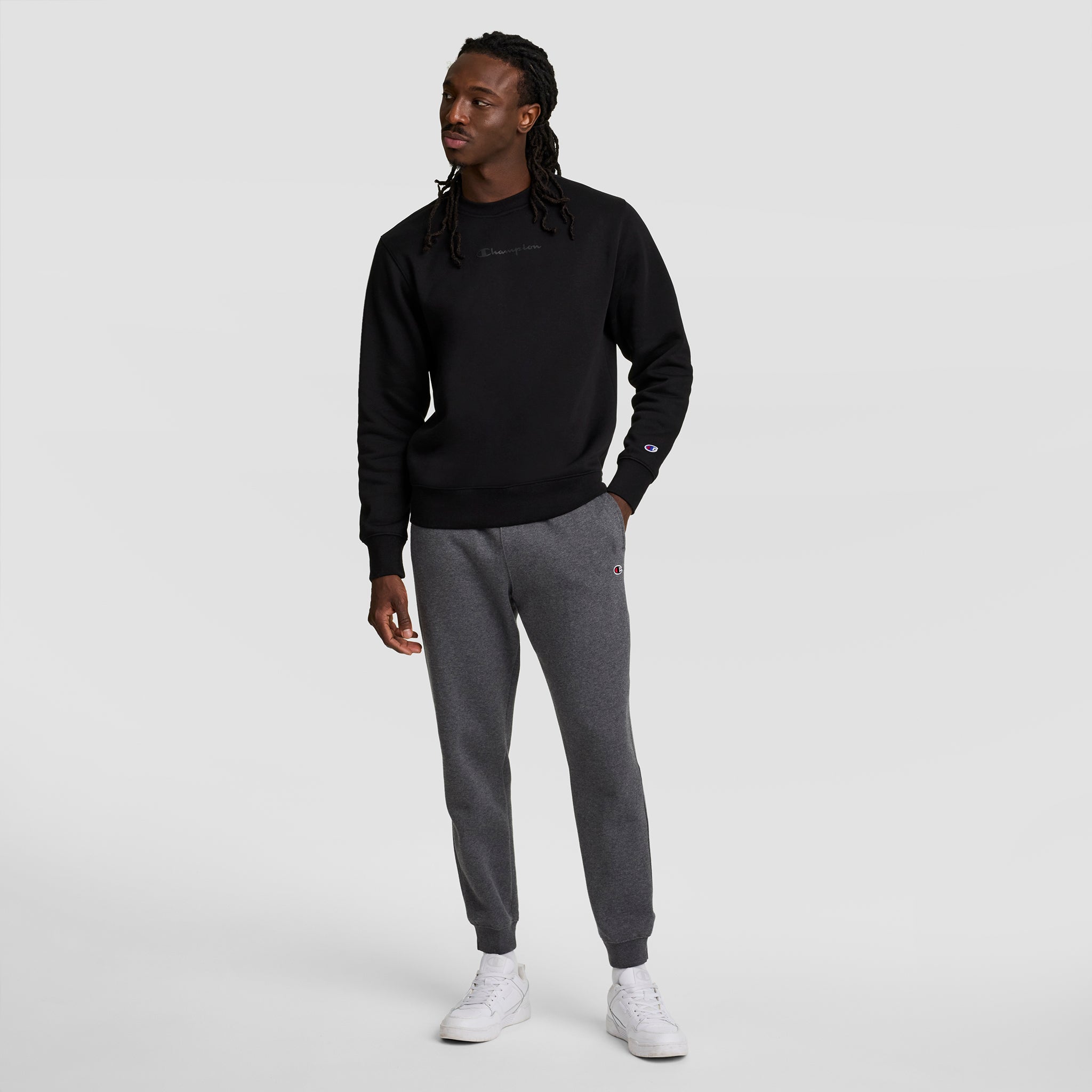 Champion Powerblend Joggers C Logo jogging Granite Heather