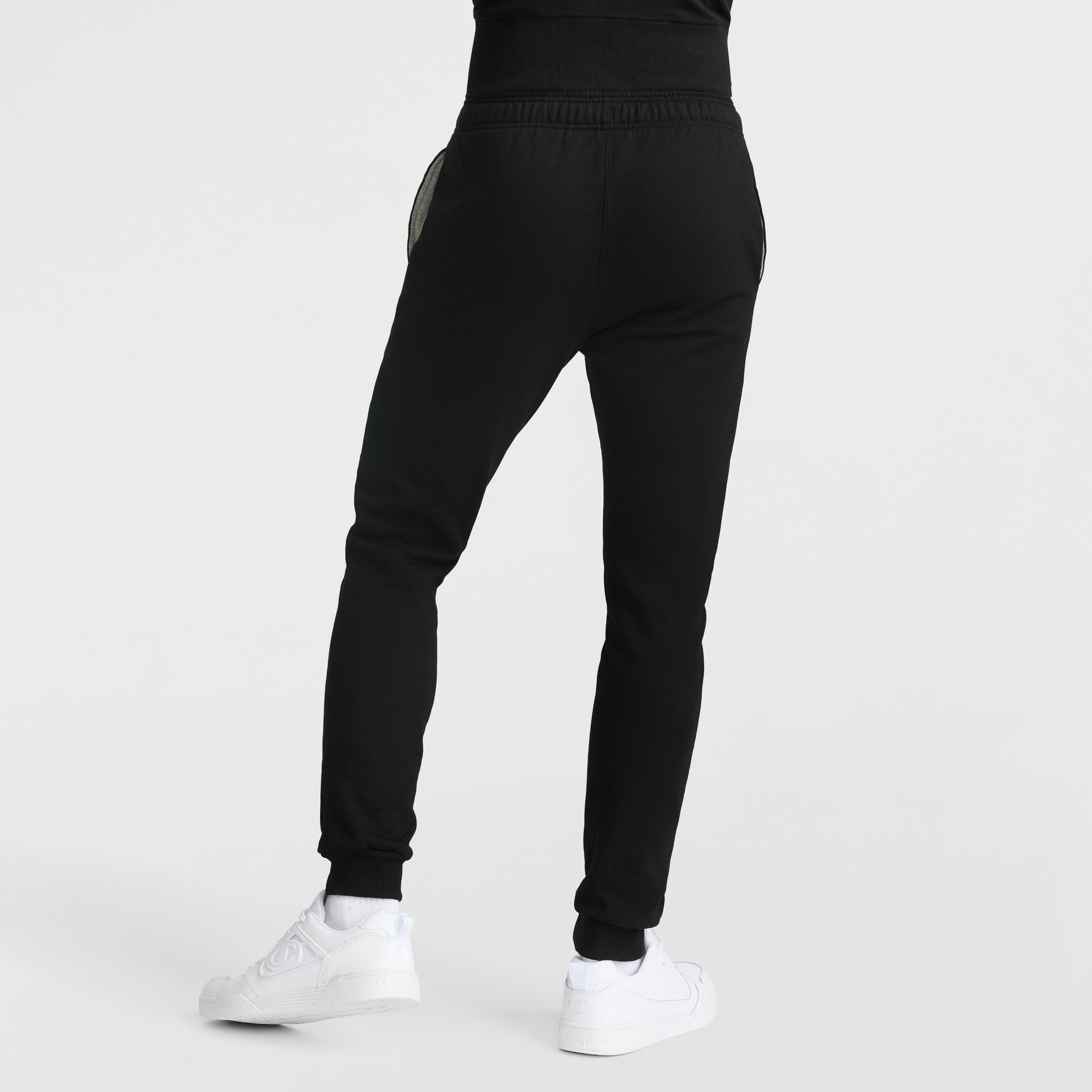 Champion Powerblend Script Logo jogging homme noir coton