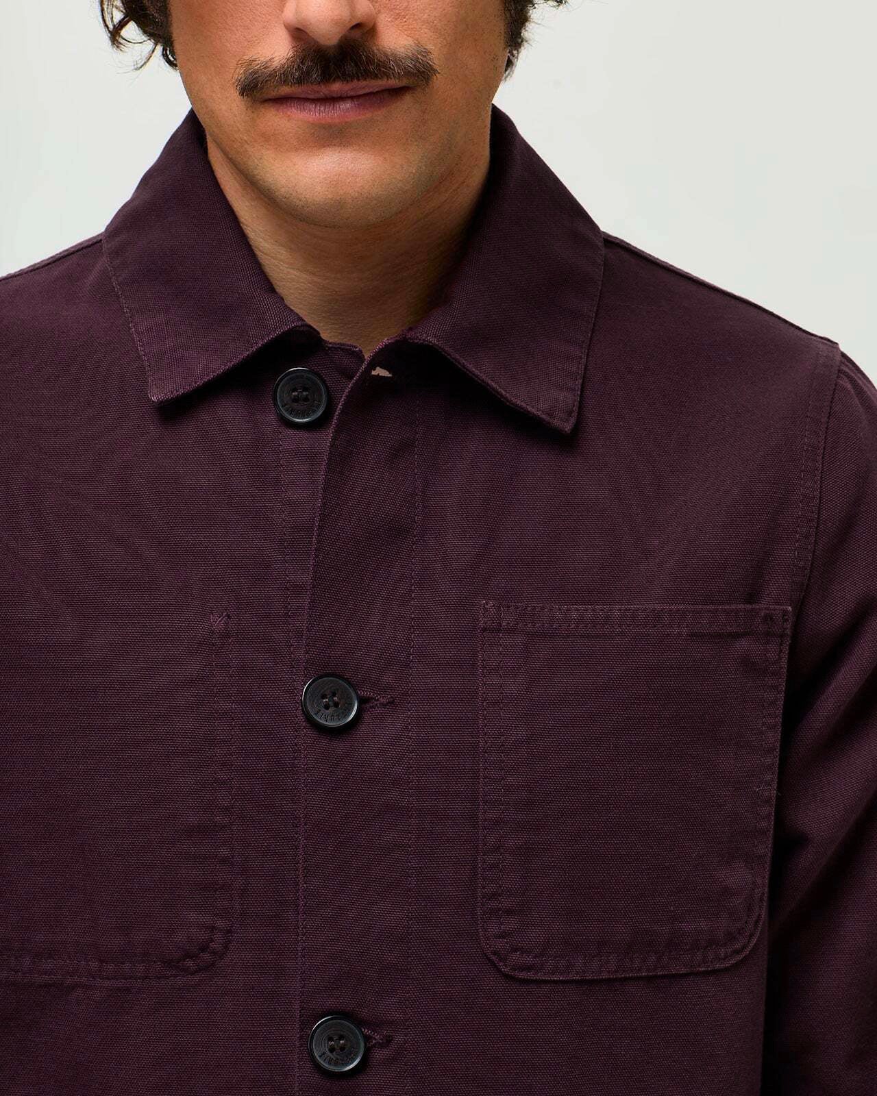 LAFAURIE Delaunay veste de peintre dark prune coton