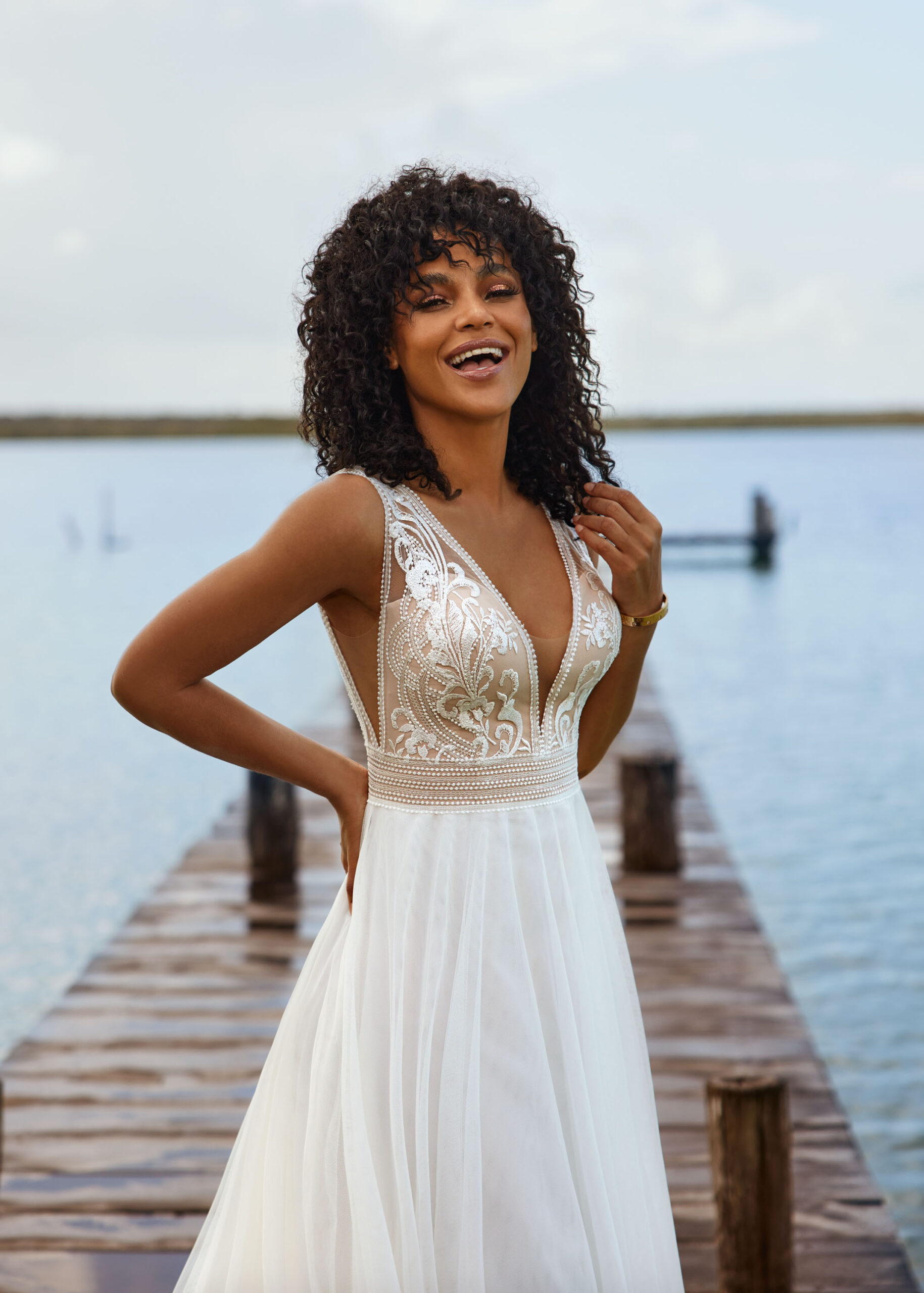 Hervé Paris Vintage Collection Tavernay robe de mariée ivoire dentelle
