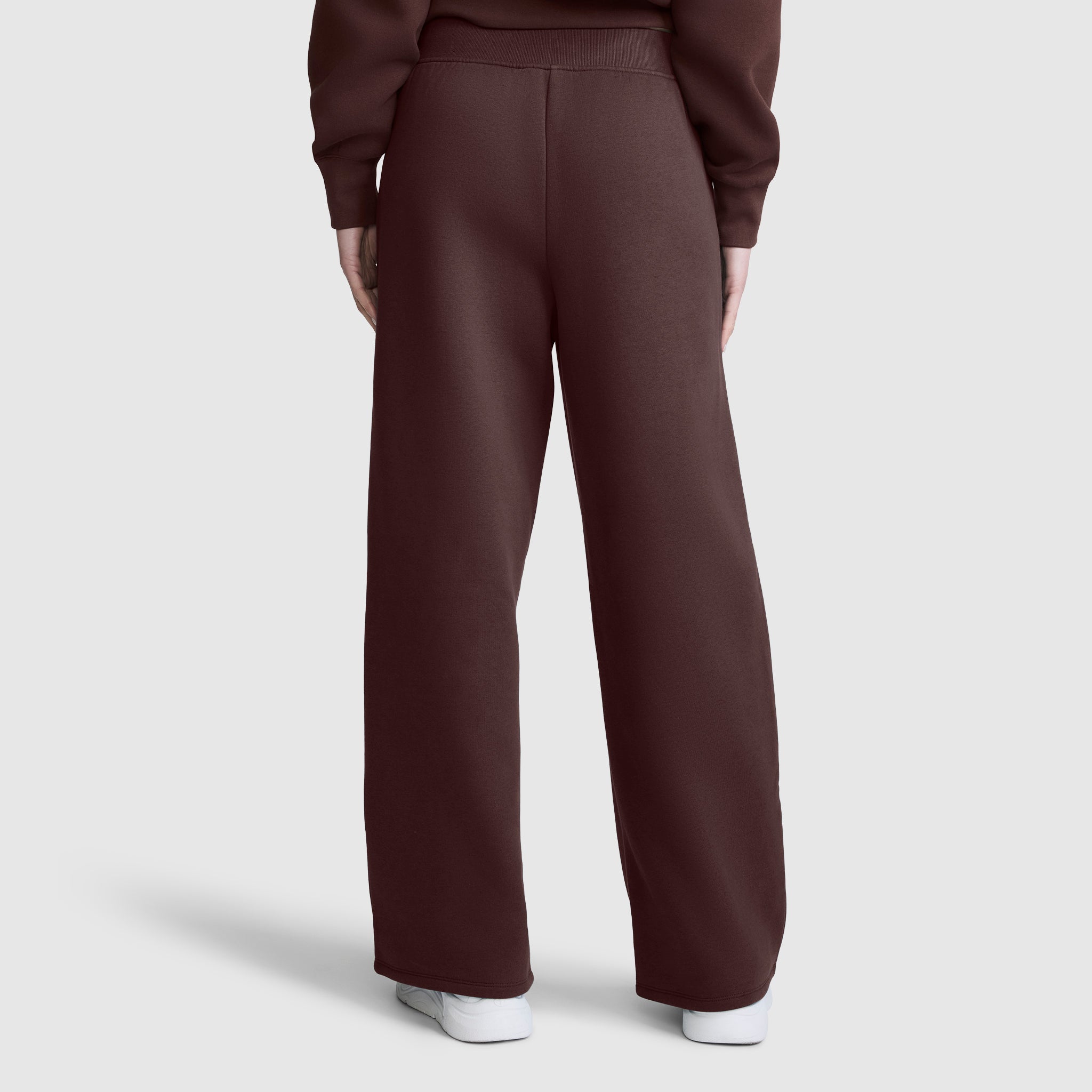 Champion Wide Leg Fleece jogging large marron Bitter Chocolate