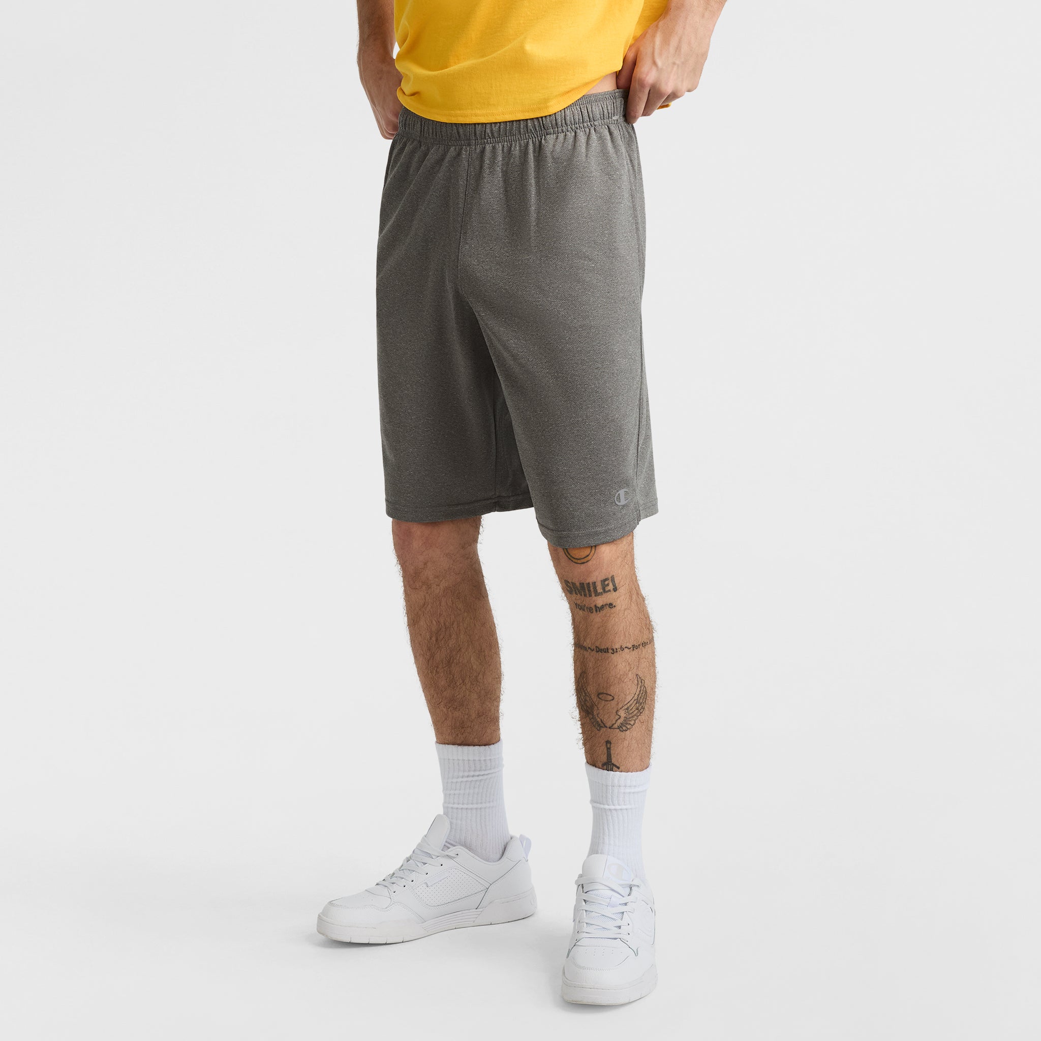 Champion 10" Moisture Wicking short Granite Grey Heather