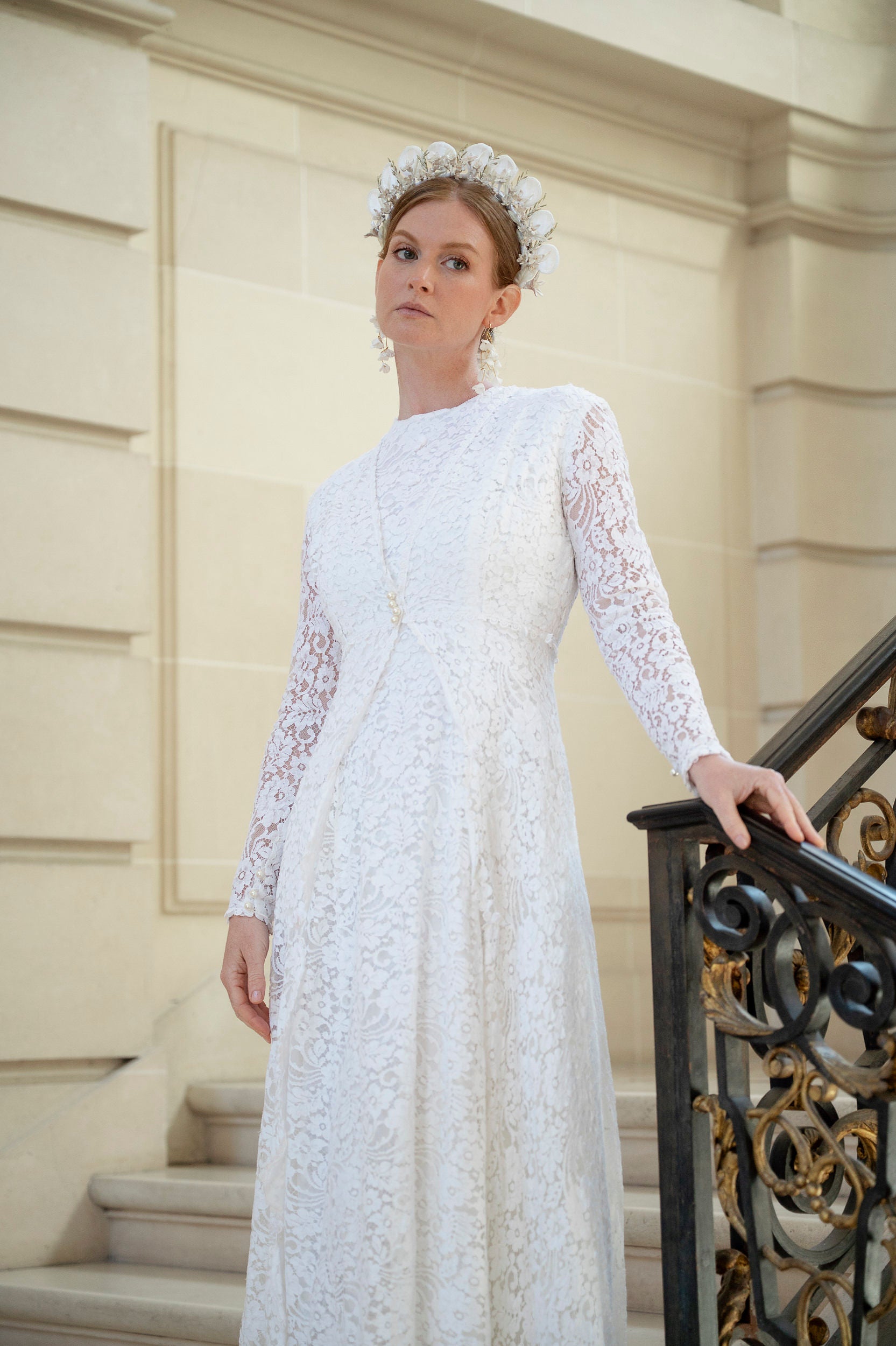 Solène Gisèle La mariée Béatrice robe mariée blanche dentelle 36