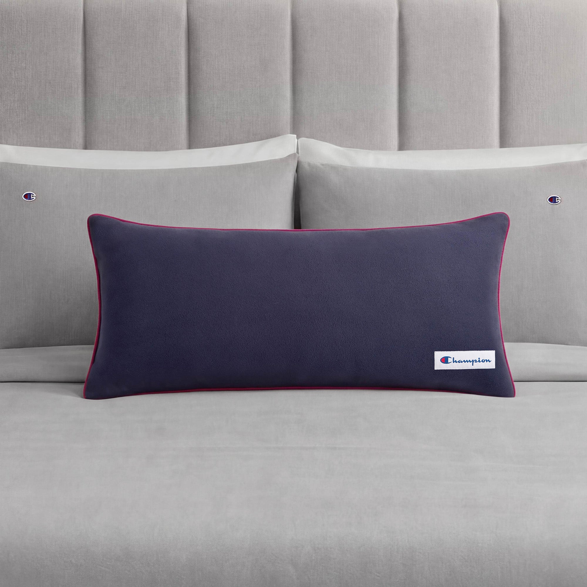 Champion Faux Wool Coussin Navy Blue 16x36
