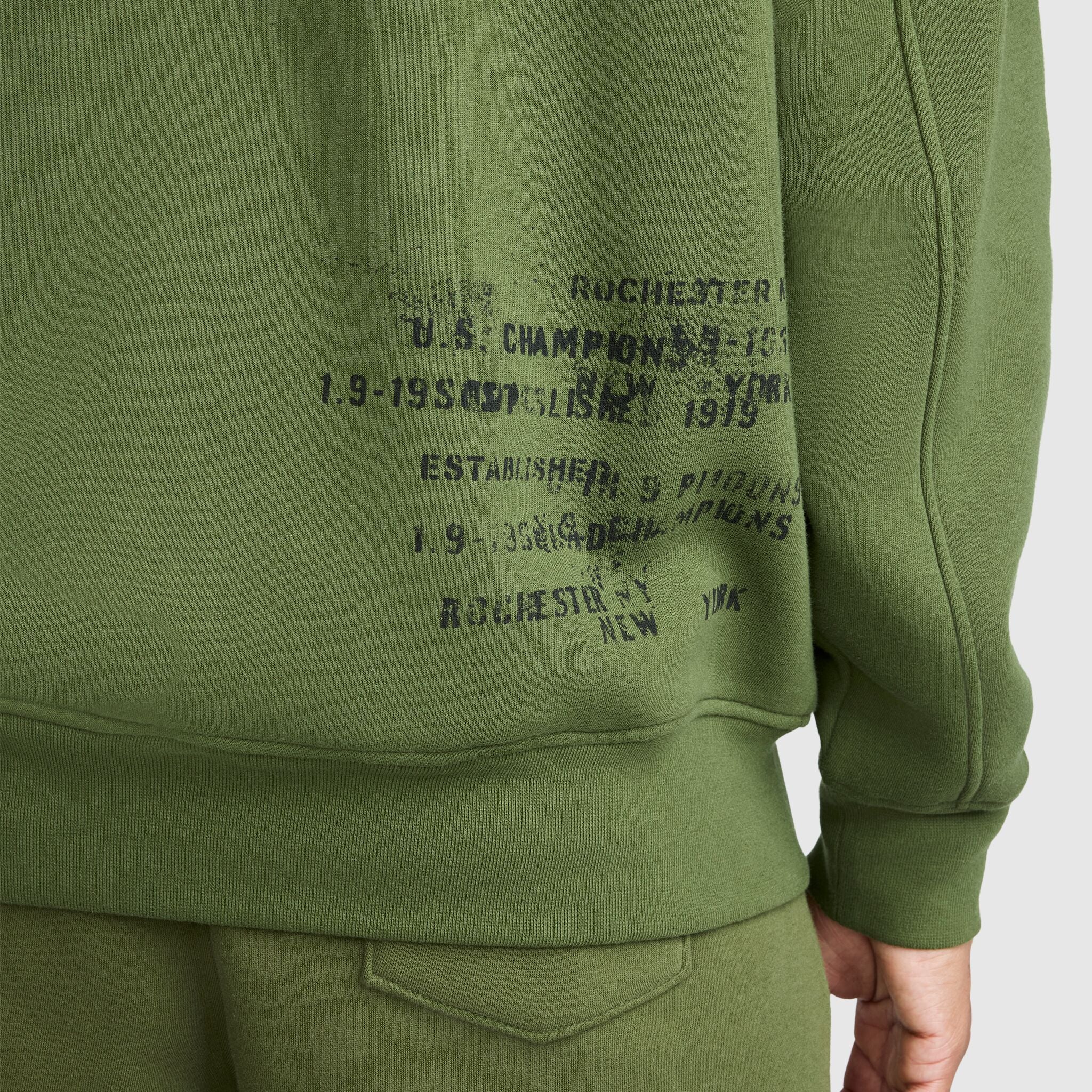 Champion Veste Baseball Polaire Verte Chive 19