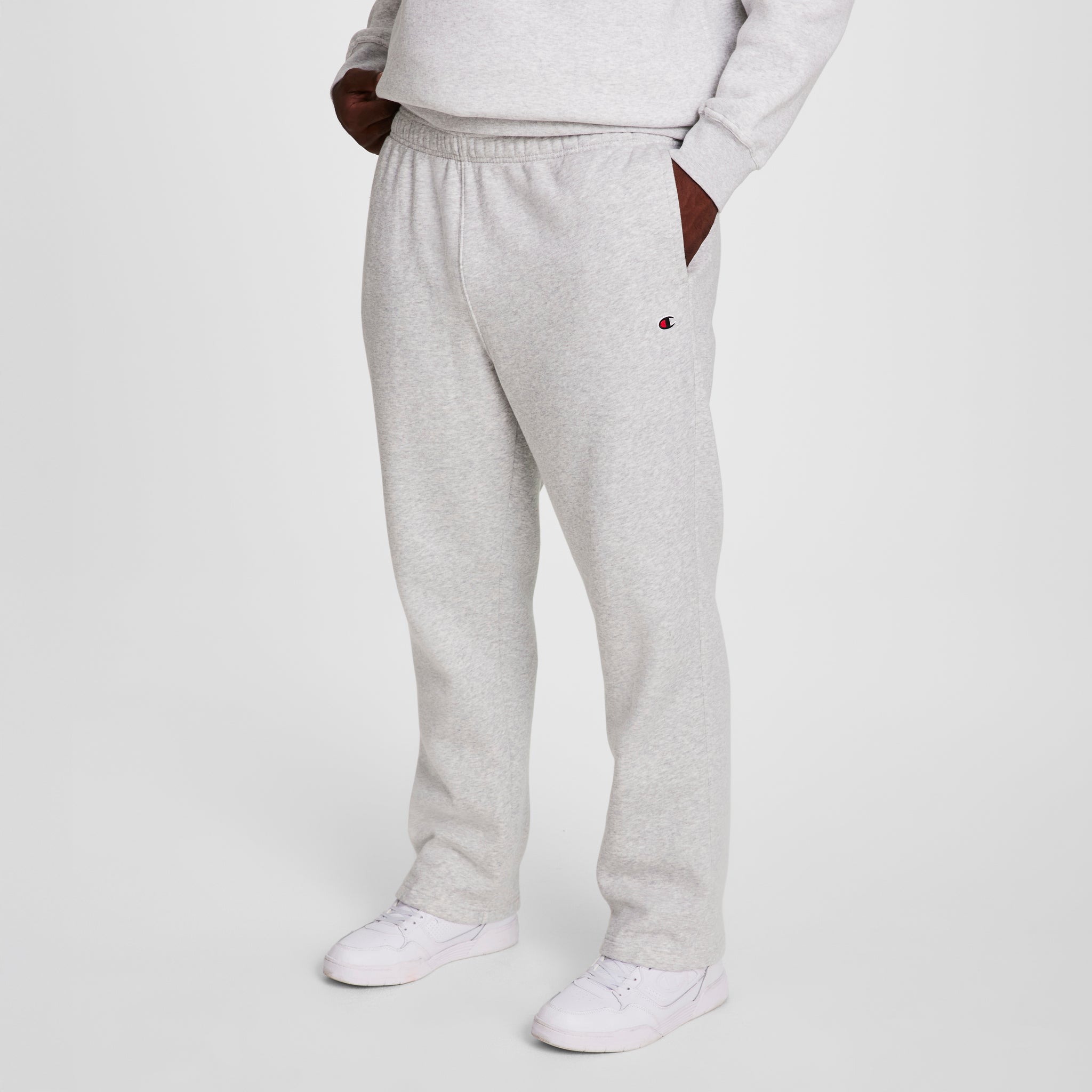 Champion Powerblend jogging gris clair grande taille homme