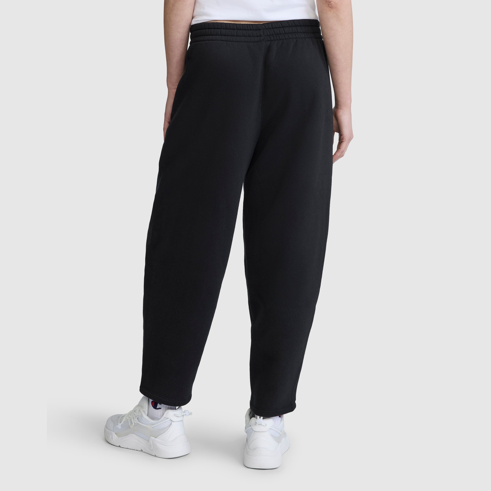 Champion Barrel Leg pantalon molleton femme noir coupe barrique