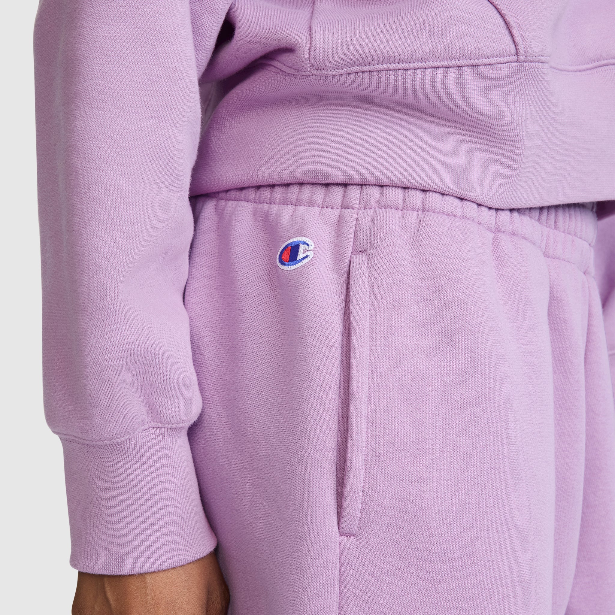 Champion Powerblend Oversized Sweatpants C Logo jogging femme Violet