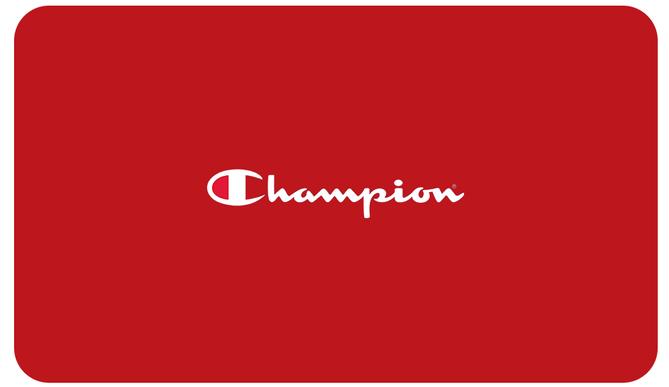 Champion carte cadeau électronique logo rouge