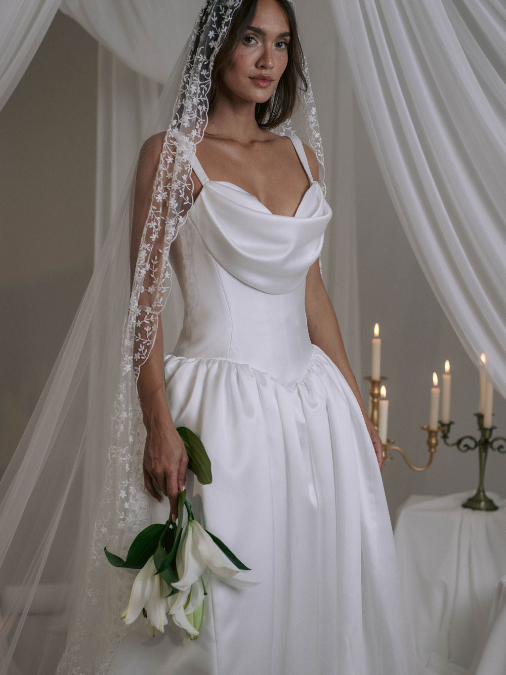 Rime Arodaky Bridal Roslyn robe de mariée satin duchesse