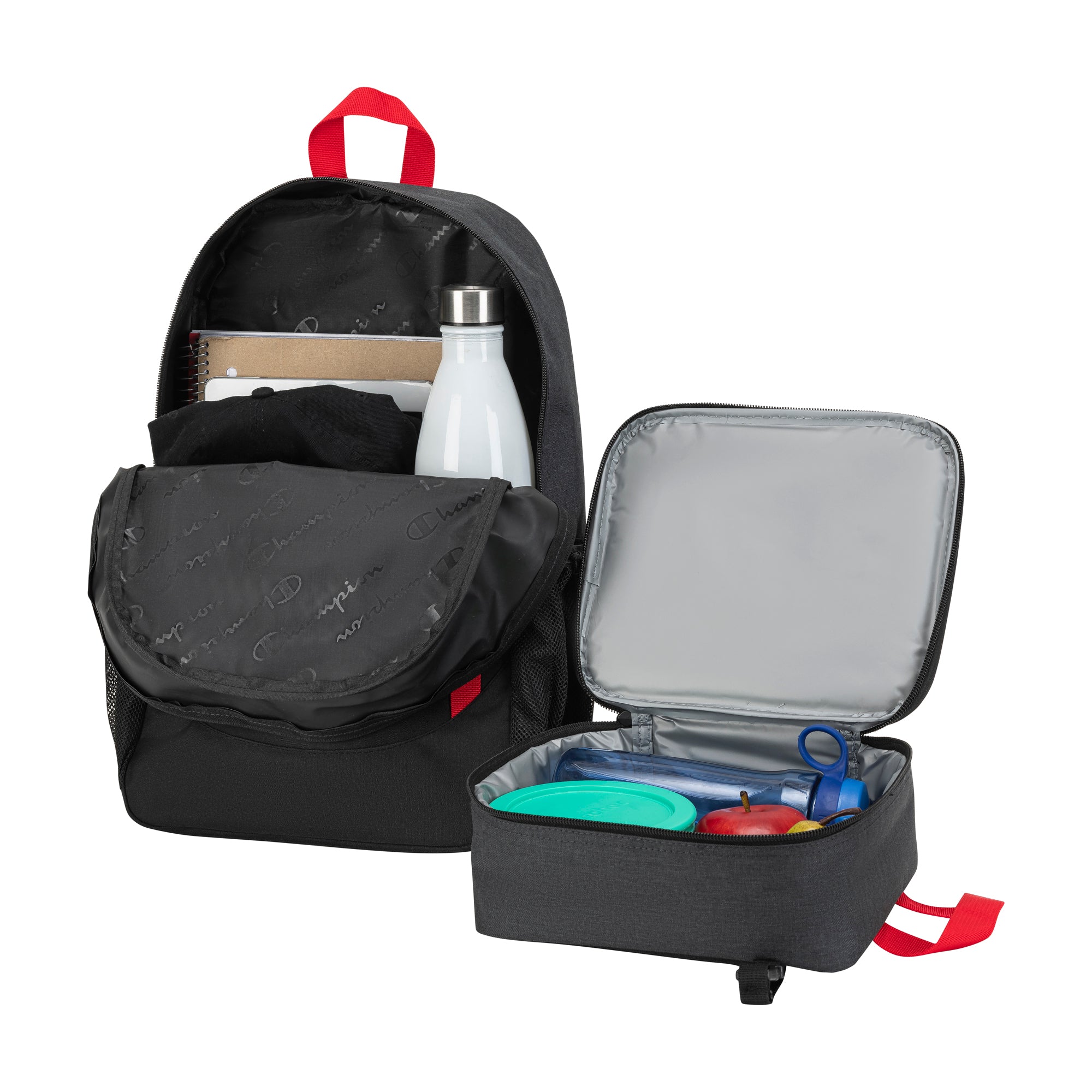 Champion Mode Lunch Kit Backpack sac à dos enfant noir combo