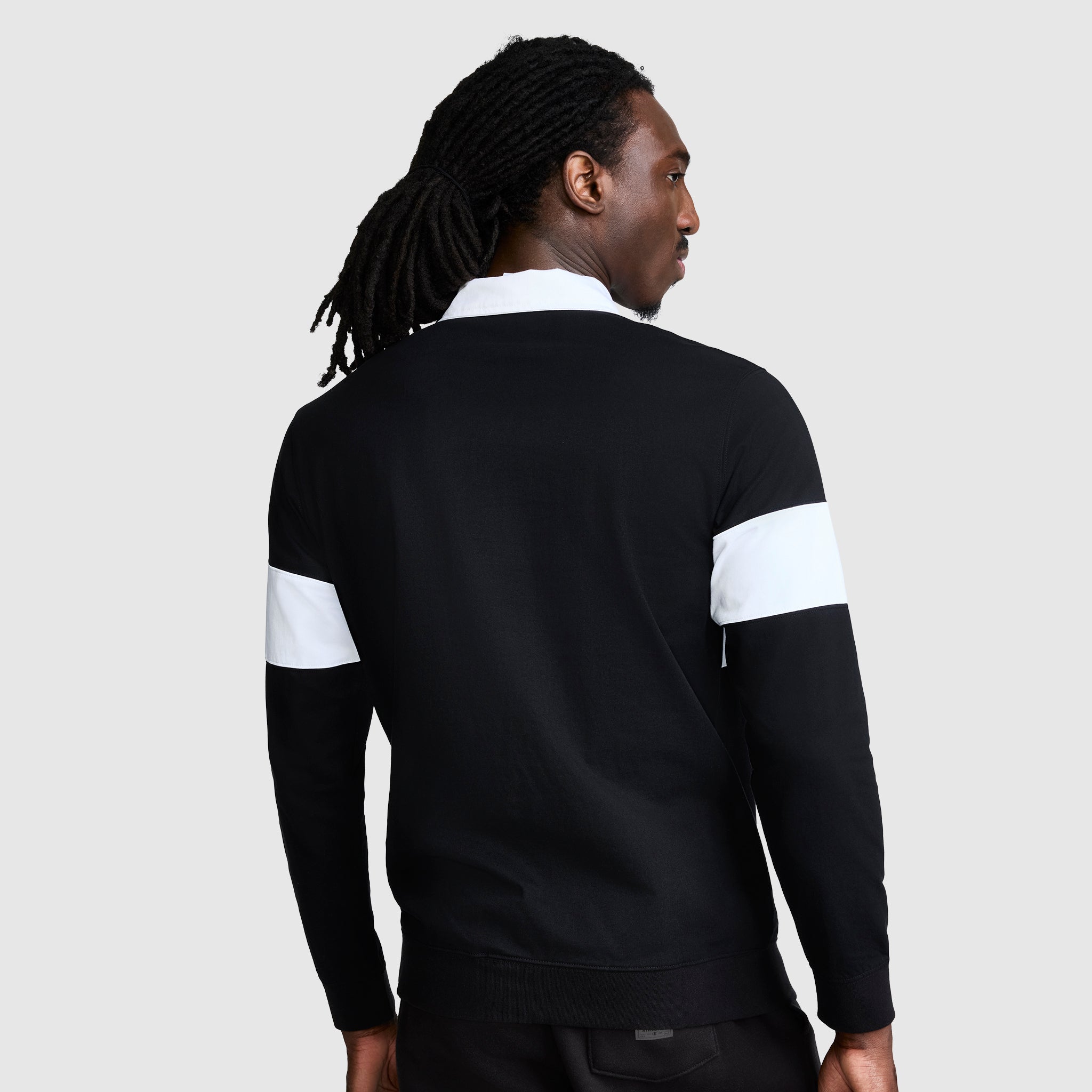 Champion Rugby Shirt coton rayé Noir