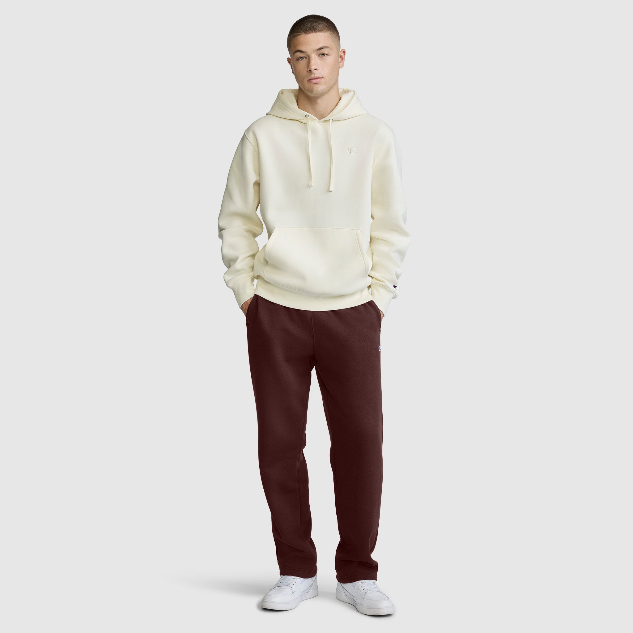 Champion Powerblend jogging homme Bitter Chocolate coton