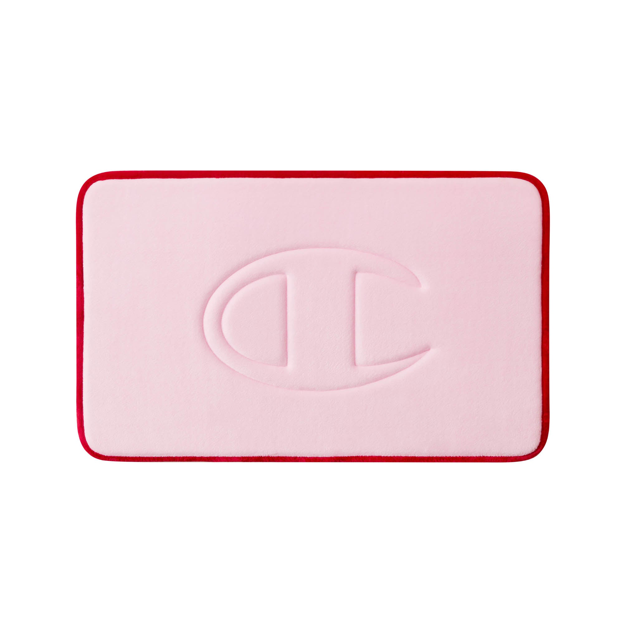 Champion Quilted Logo Tapis de bain rose 17x24 mousse