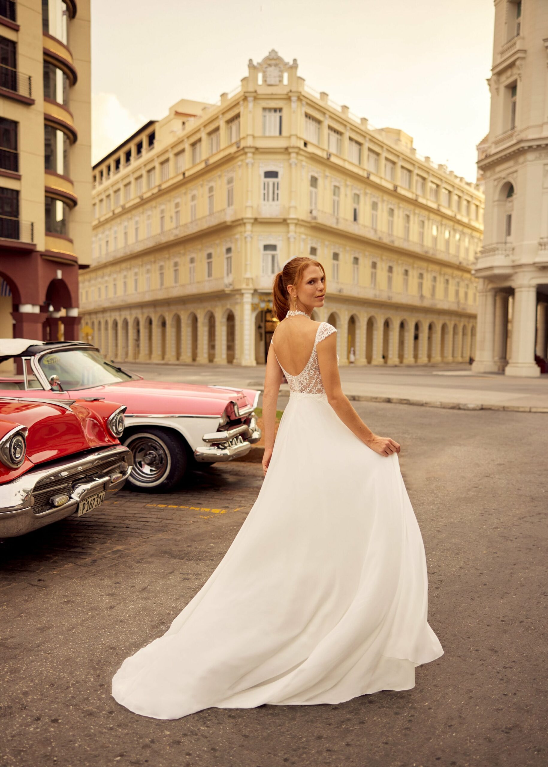 Hervé Paris Libre Leah robe de mariée ivoire fluide