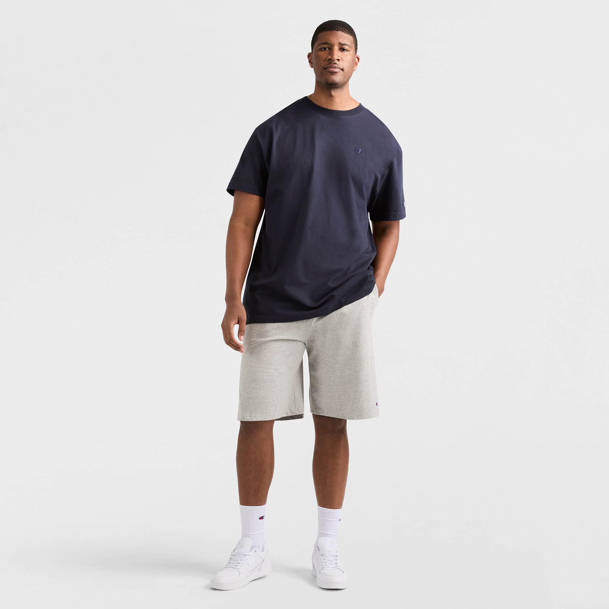 Champion Classic T-Shirt C Logo homme Deep Navy coton