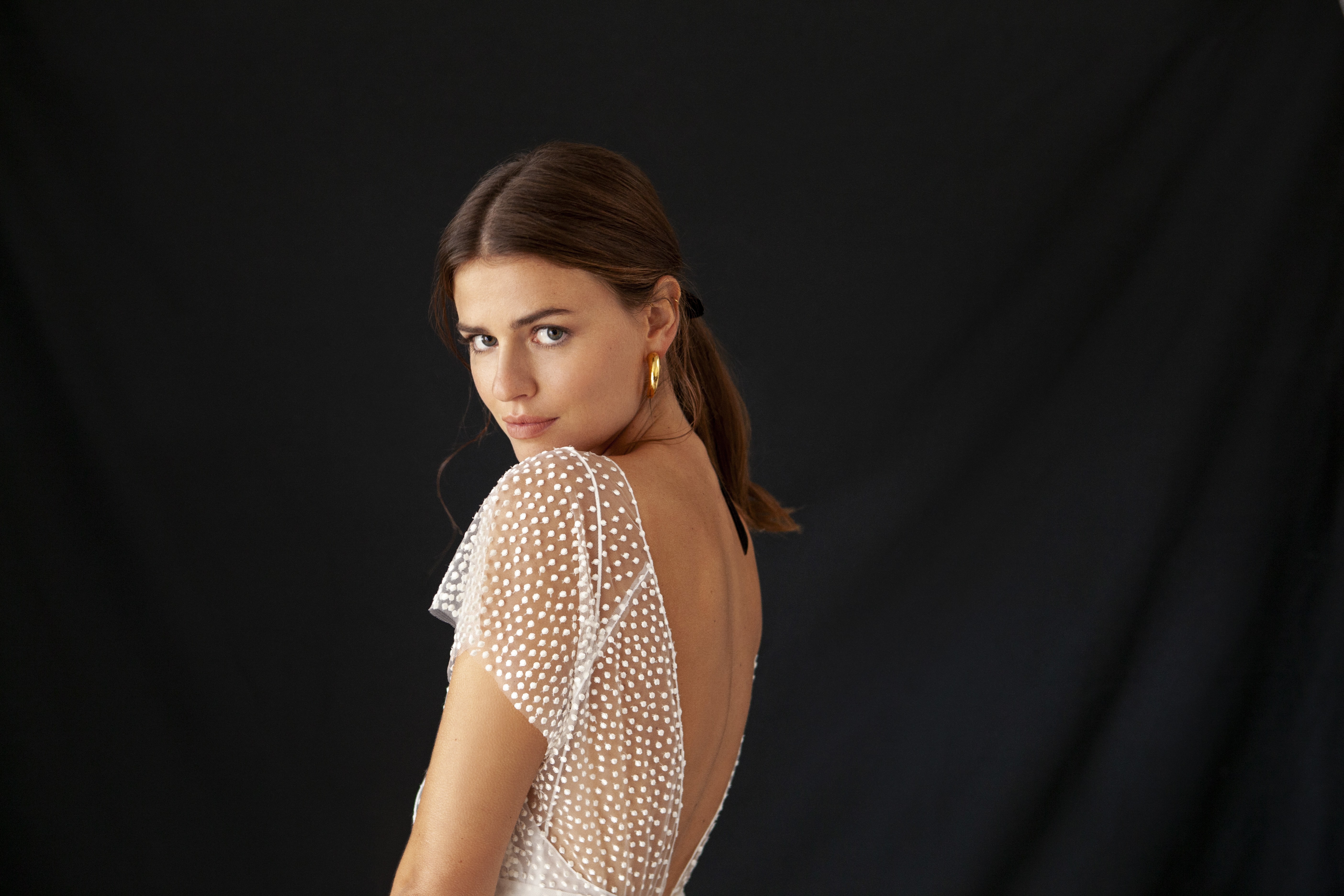 Maison Floret Sur-mesure André robe de mariée tulle plumetis