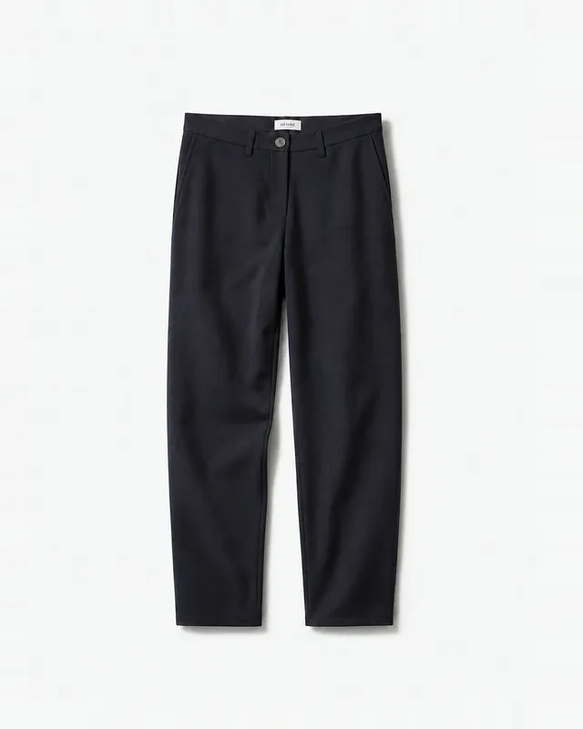 LAFAURIE MARCEL Flanelle pantalon navy laine vierge