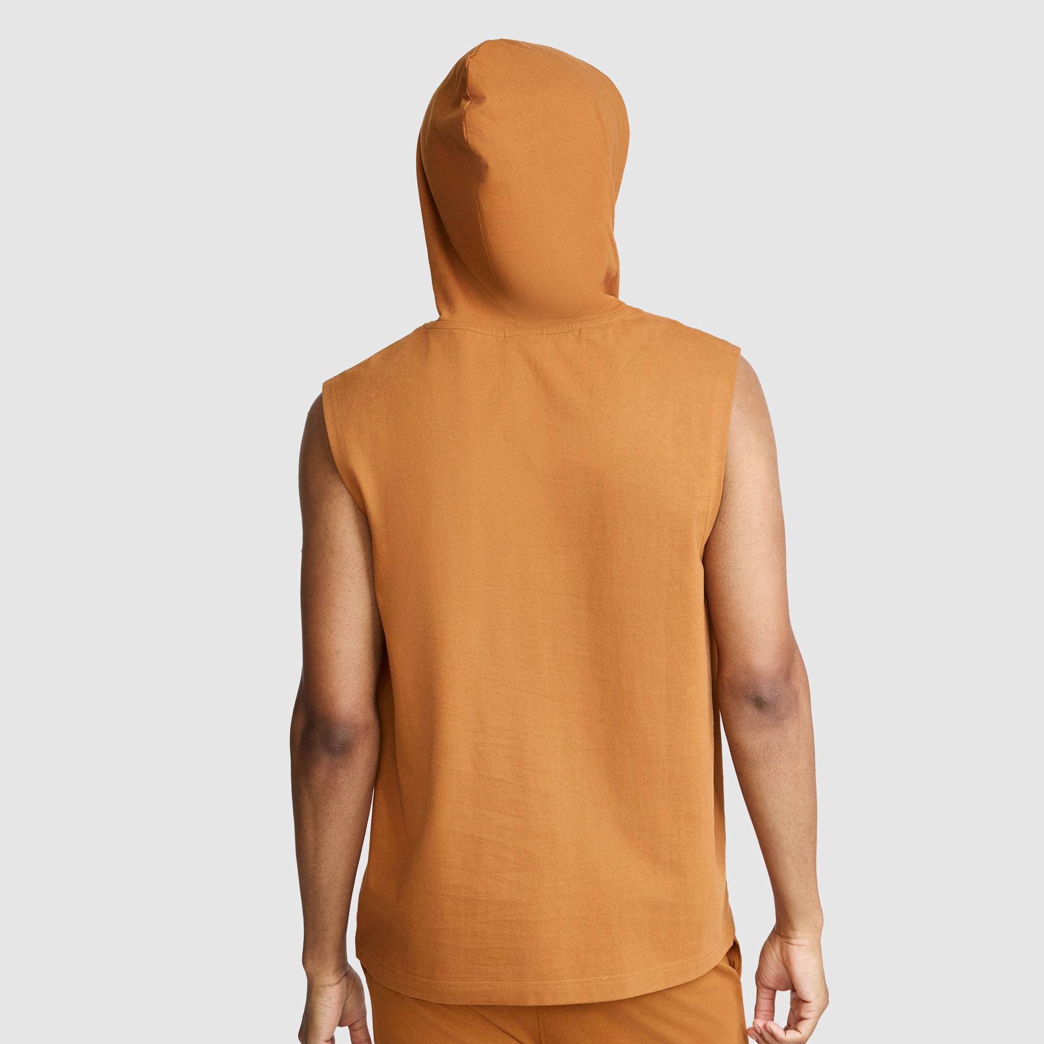 Champion Jersey Sleeveless Hoodie sweat capuche orange Glazed Ginger coton