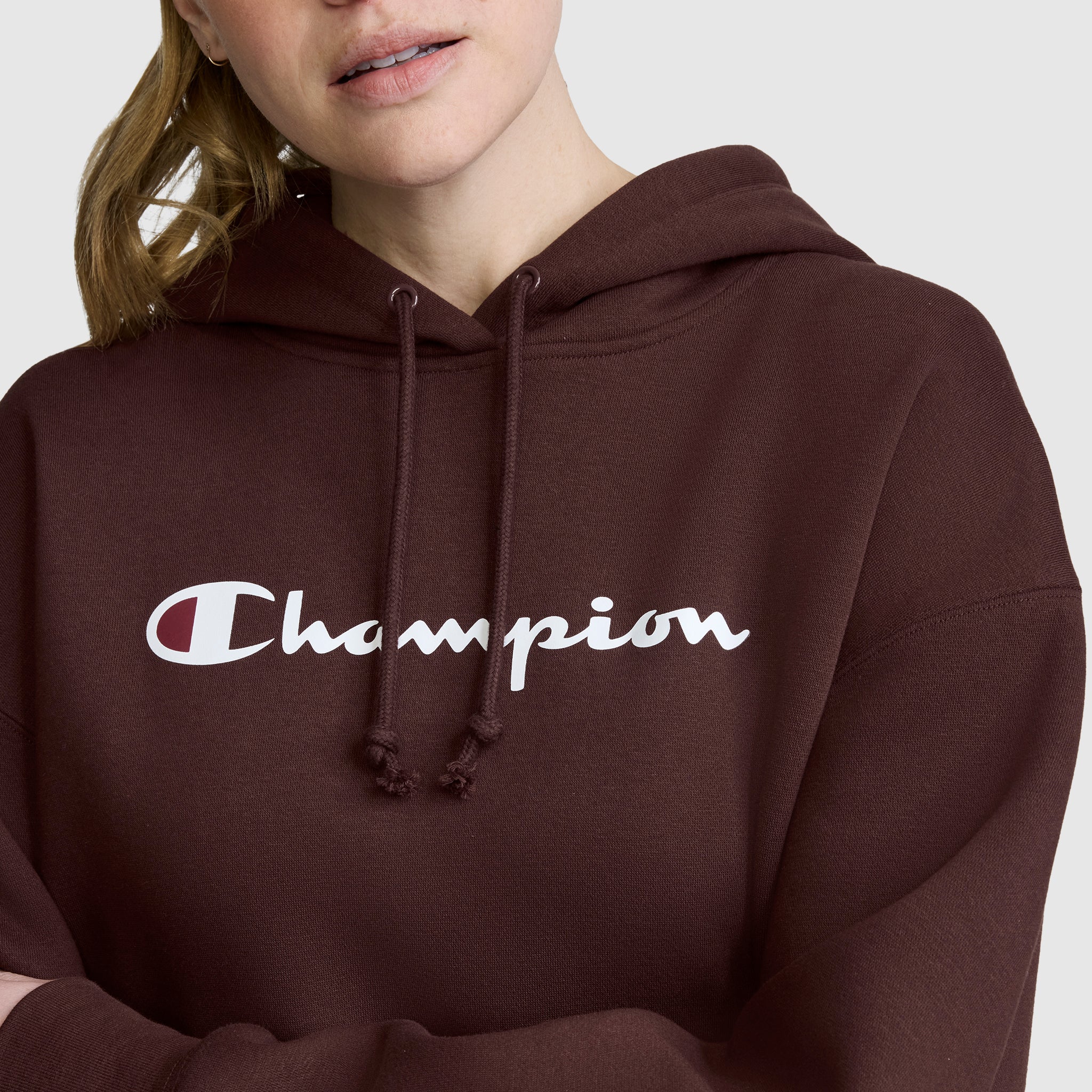Champion Powerblend Relaxed Hoodie sweat Bitter Chocolate