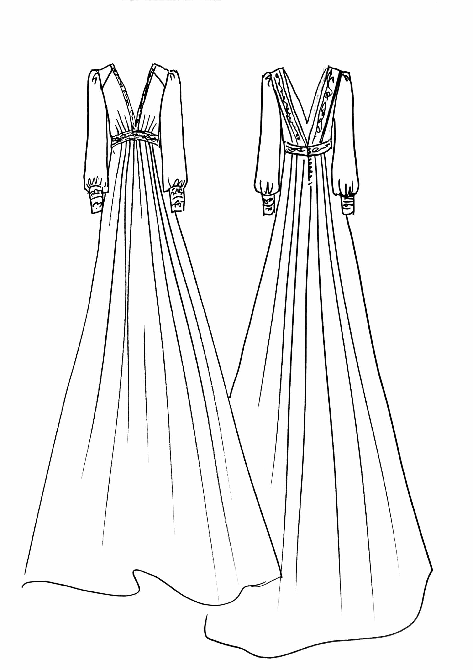 Maison Floret Sur-mesure Jacques robe de mariée drapée dentelle