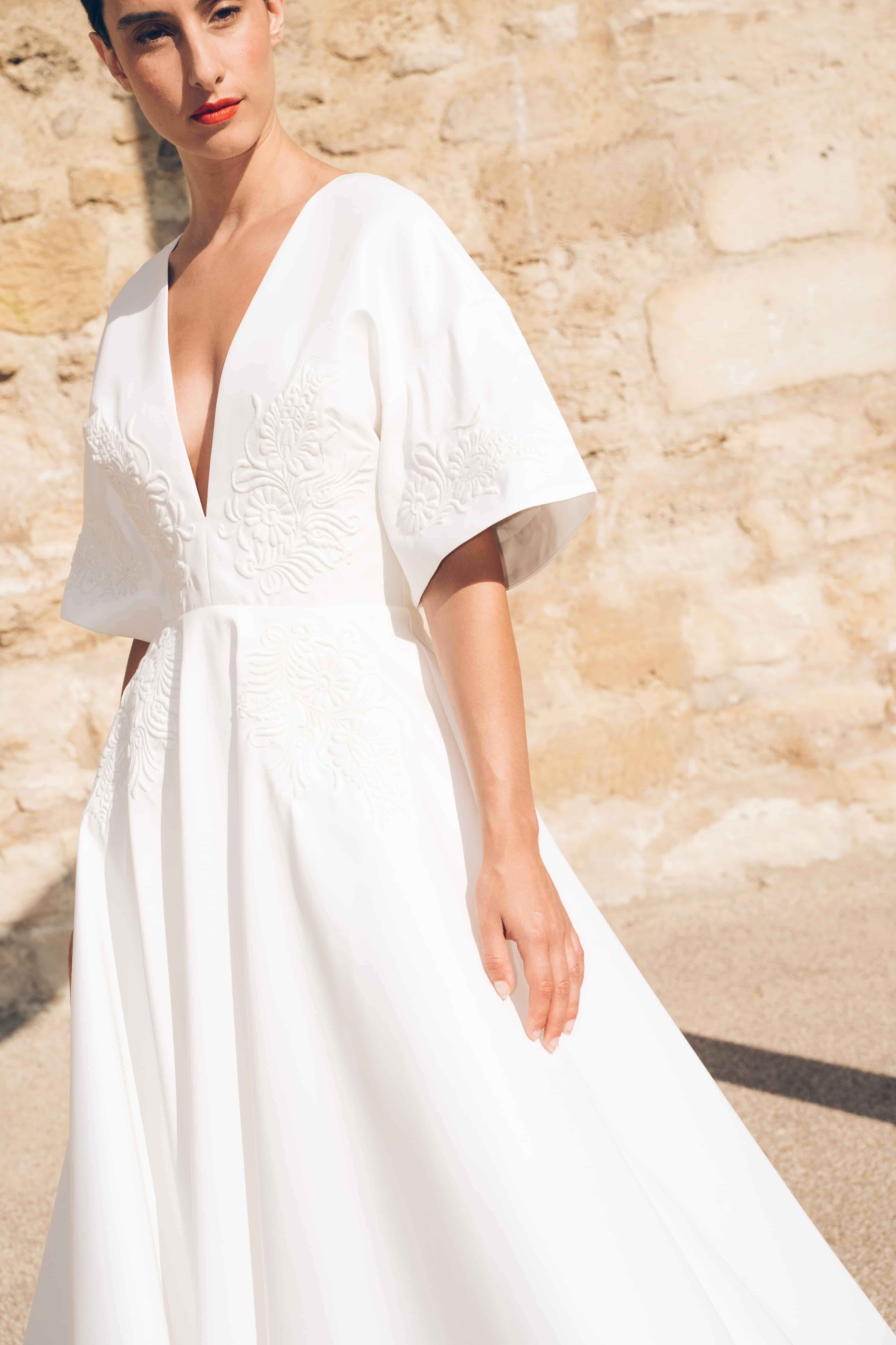 Maison Floret Sur-mesure Kaspar robe satin kimono